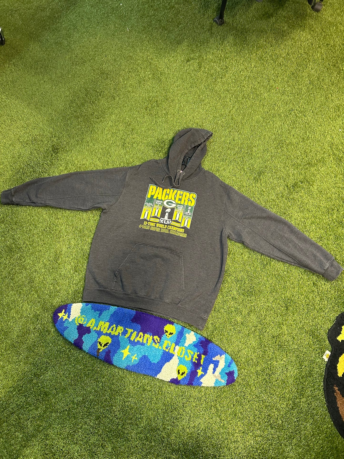 Y2K Green Bay Packers 4 Time Champions Hoodie