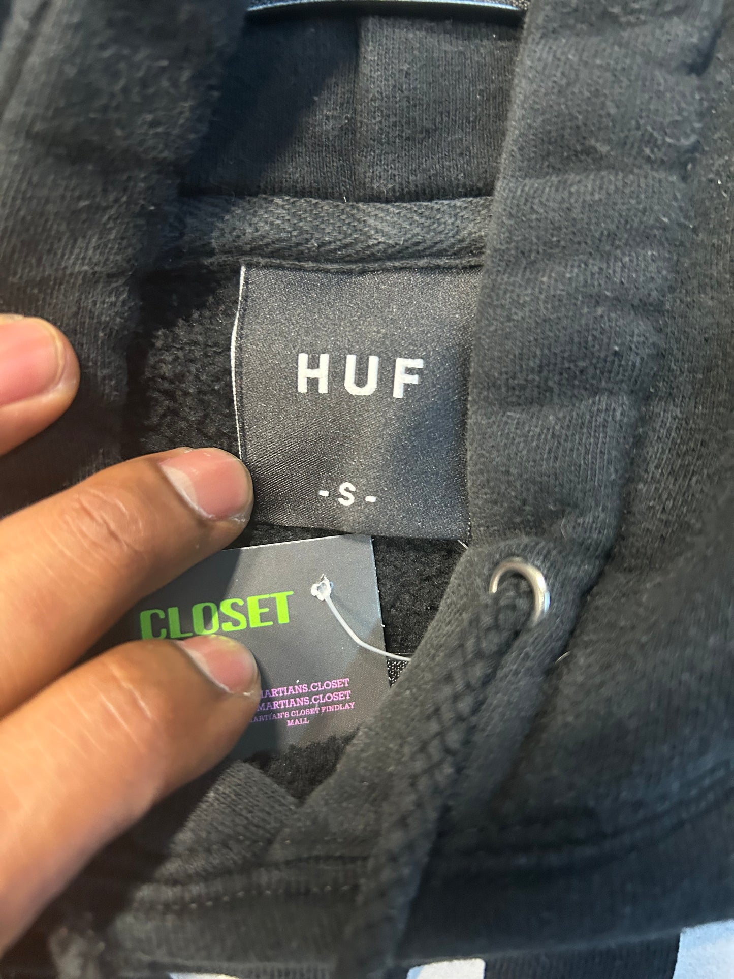 All Black Huf Hoodie