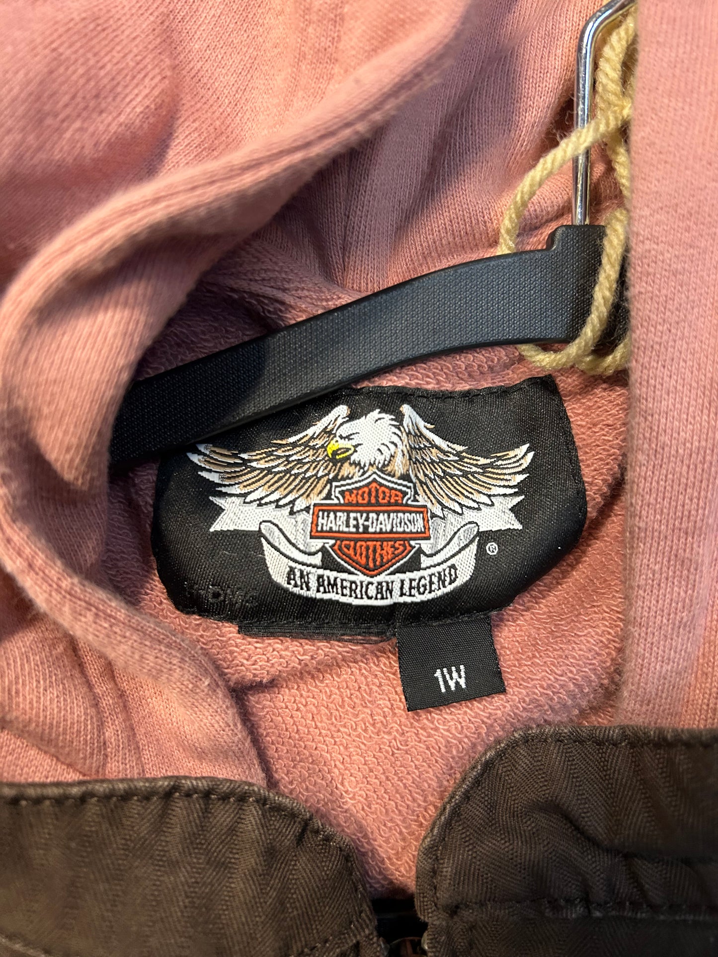 Vintage 90s Harley Davidson Pink Under Hoodie Women’s Jacket