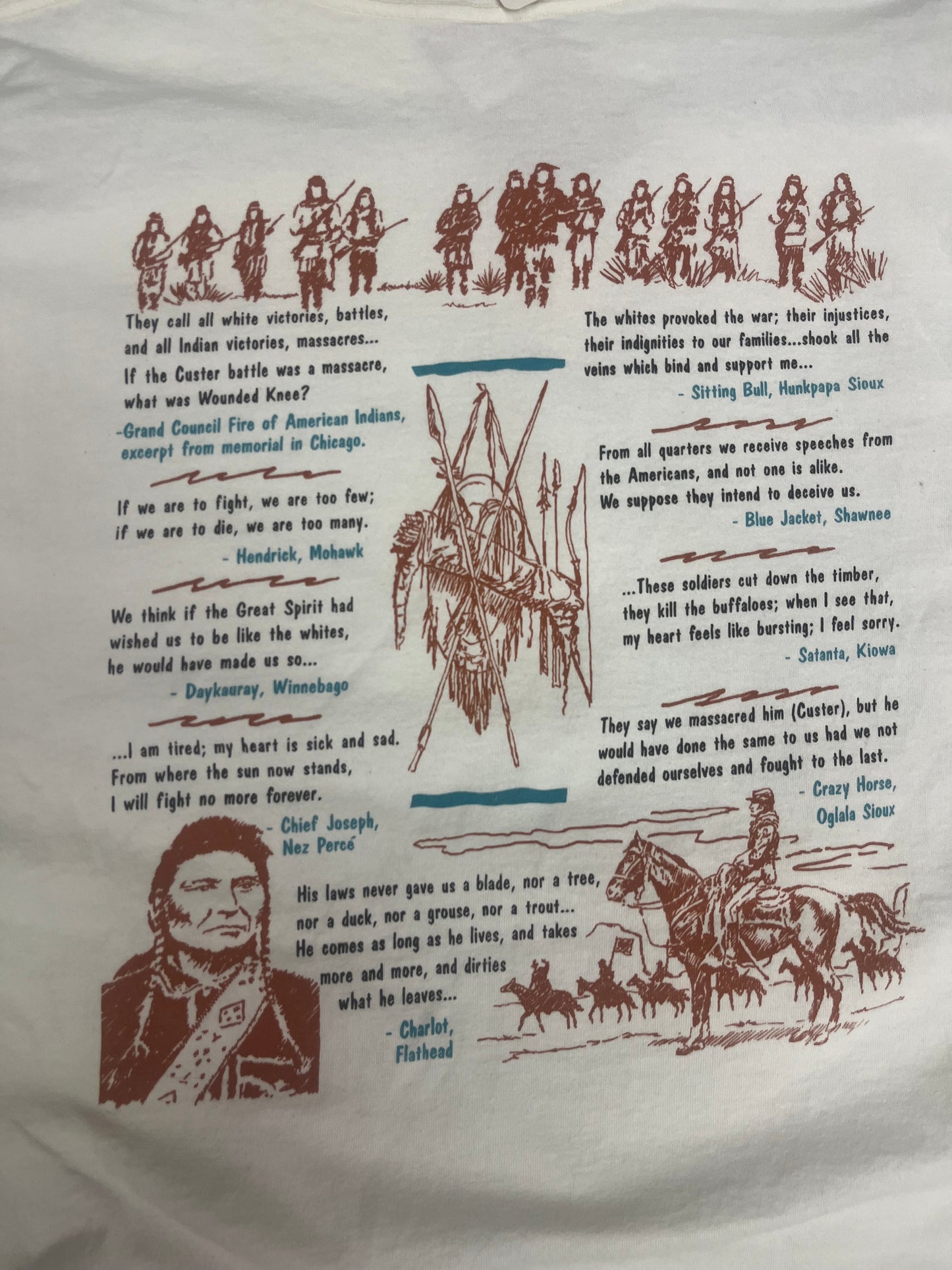 Rare Vintage Geronimo,Chiracahua Apache Tee