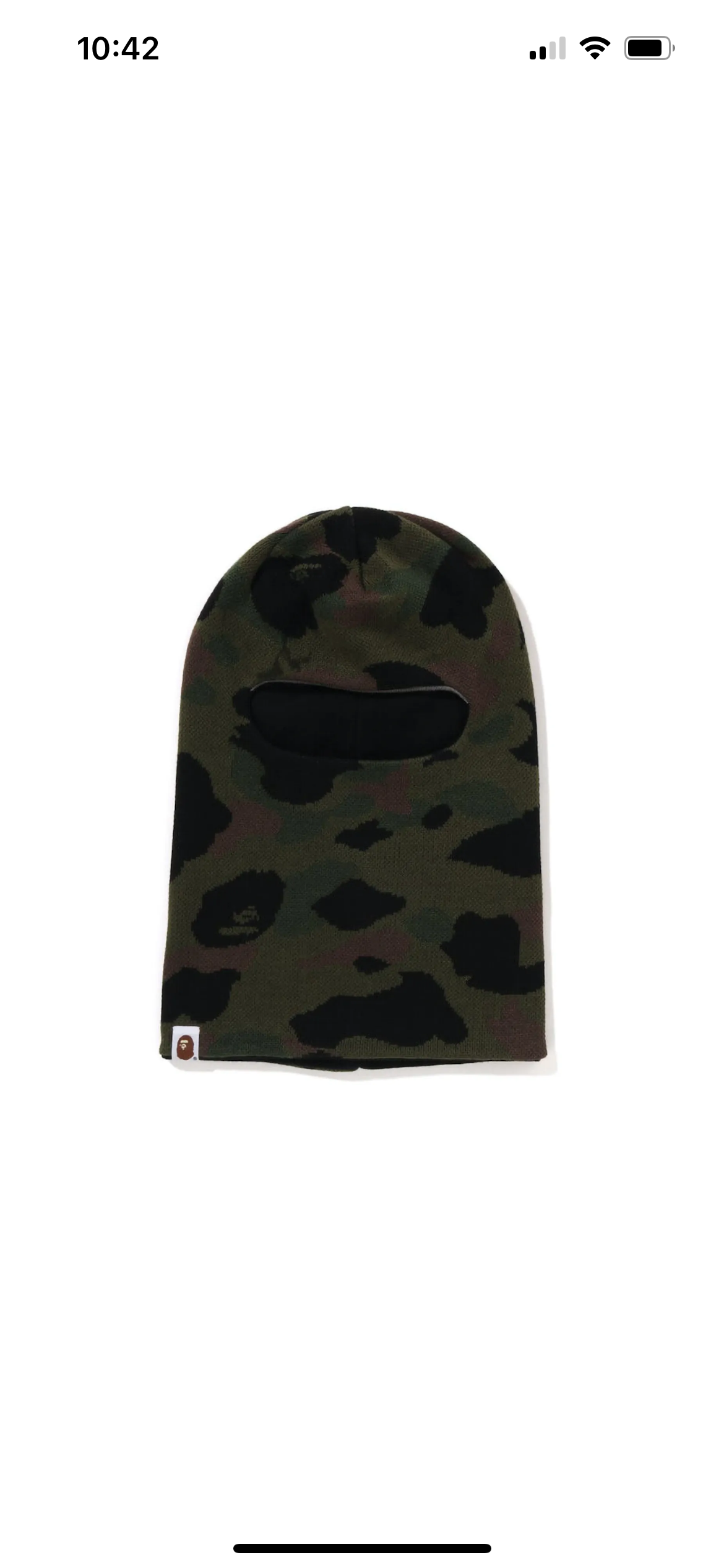 Bape Ape Head Reversible Knit Balaclava(FW22)