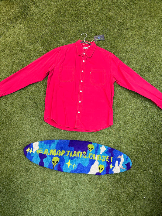 Vintage Levi’s Red Denim Button Down Shirt