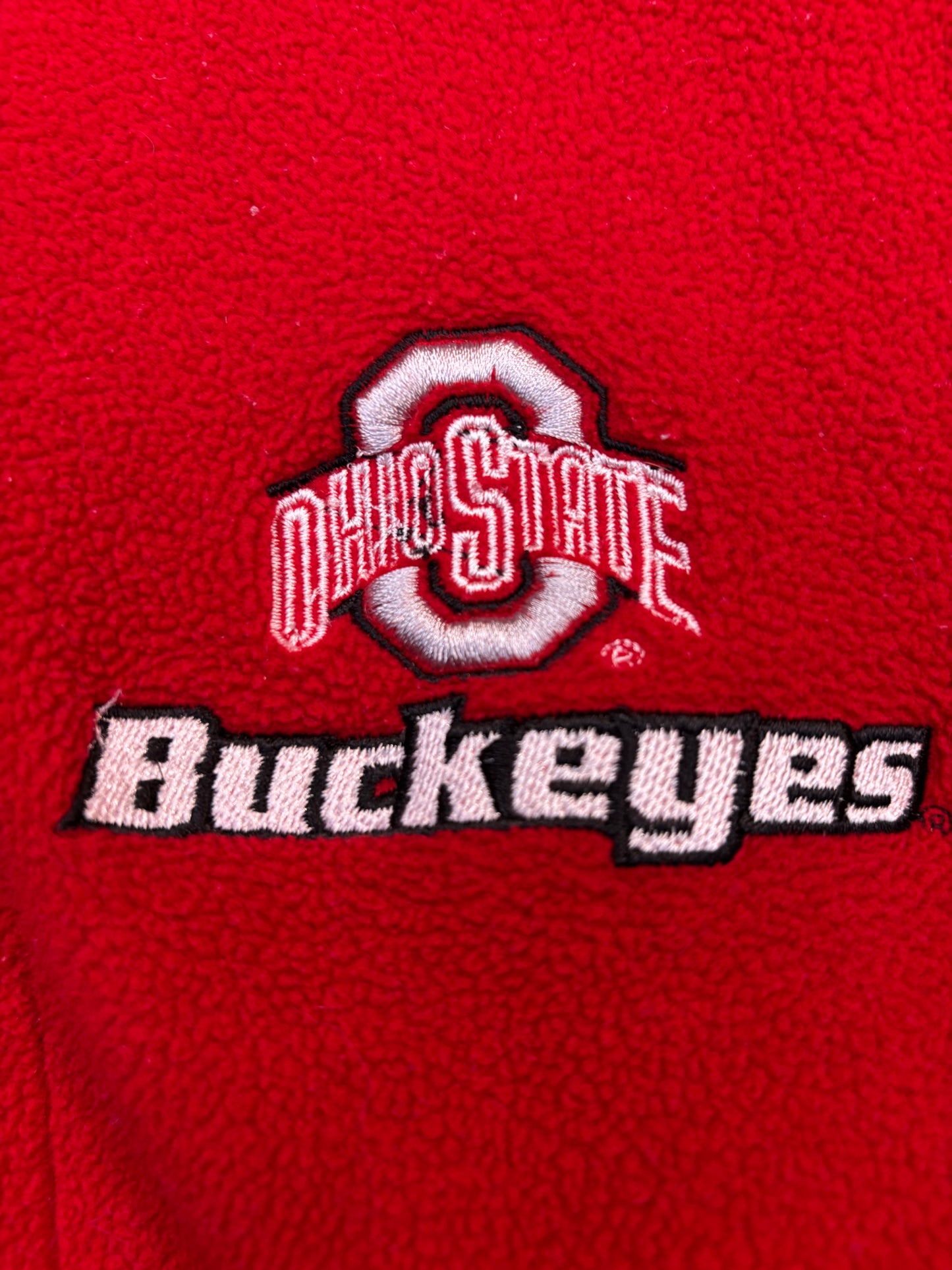 Vintage Pro Edge Quarter Zip Ted Fleece Ohio State Buckeyes