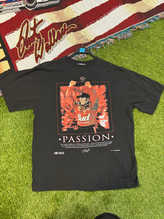 Dale Earnhardt Jr “Passion”Bud king of beers NASCAR T-shirt Size 2XL Rockit tag