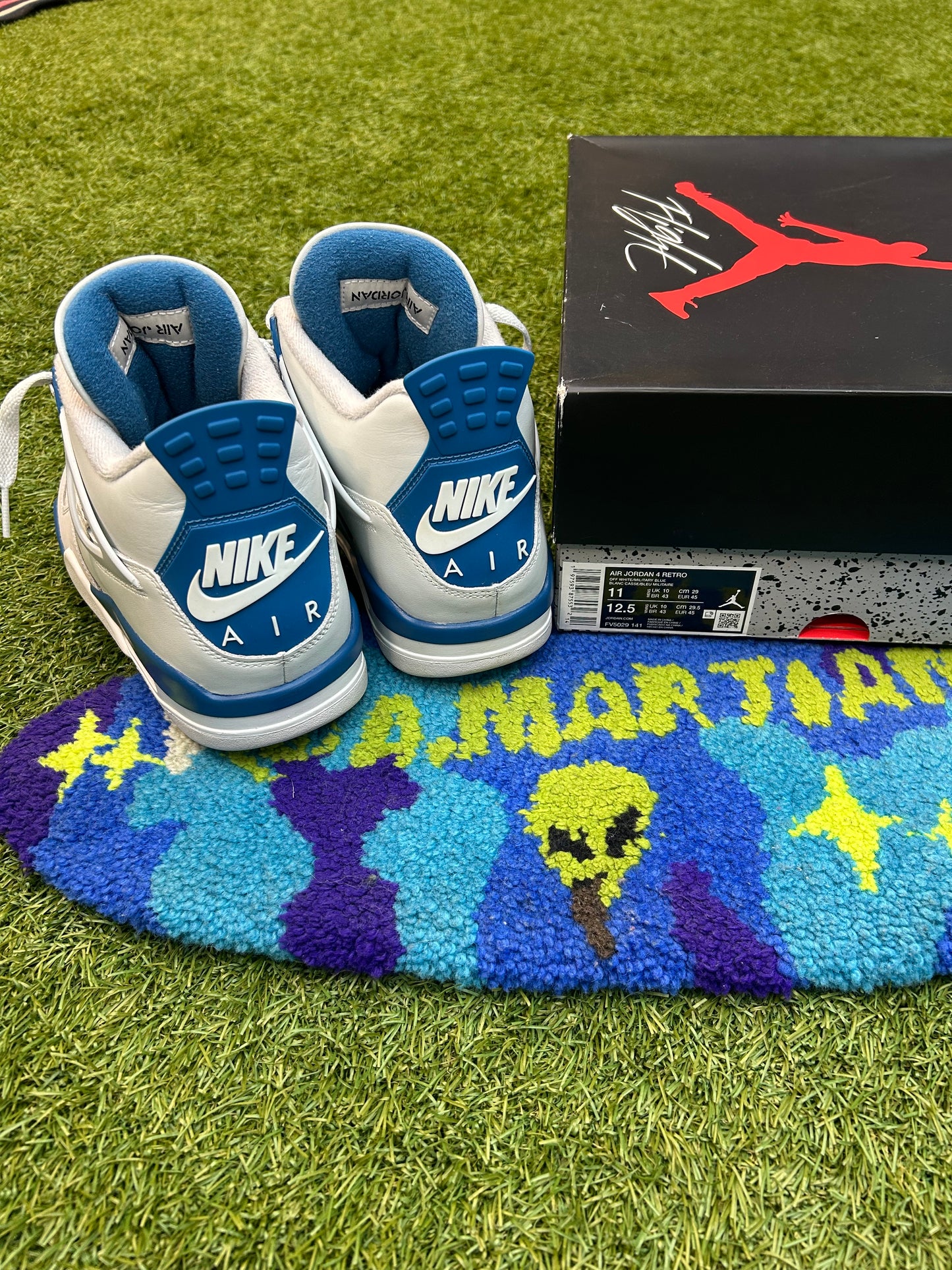 Jordan 4 Retro Military Blue(Used)