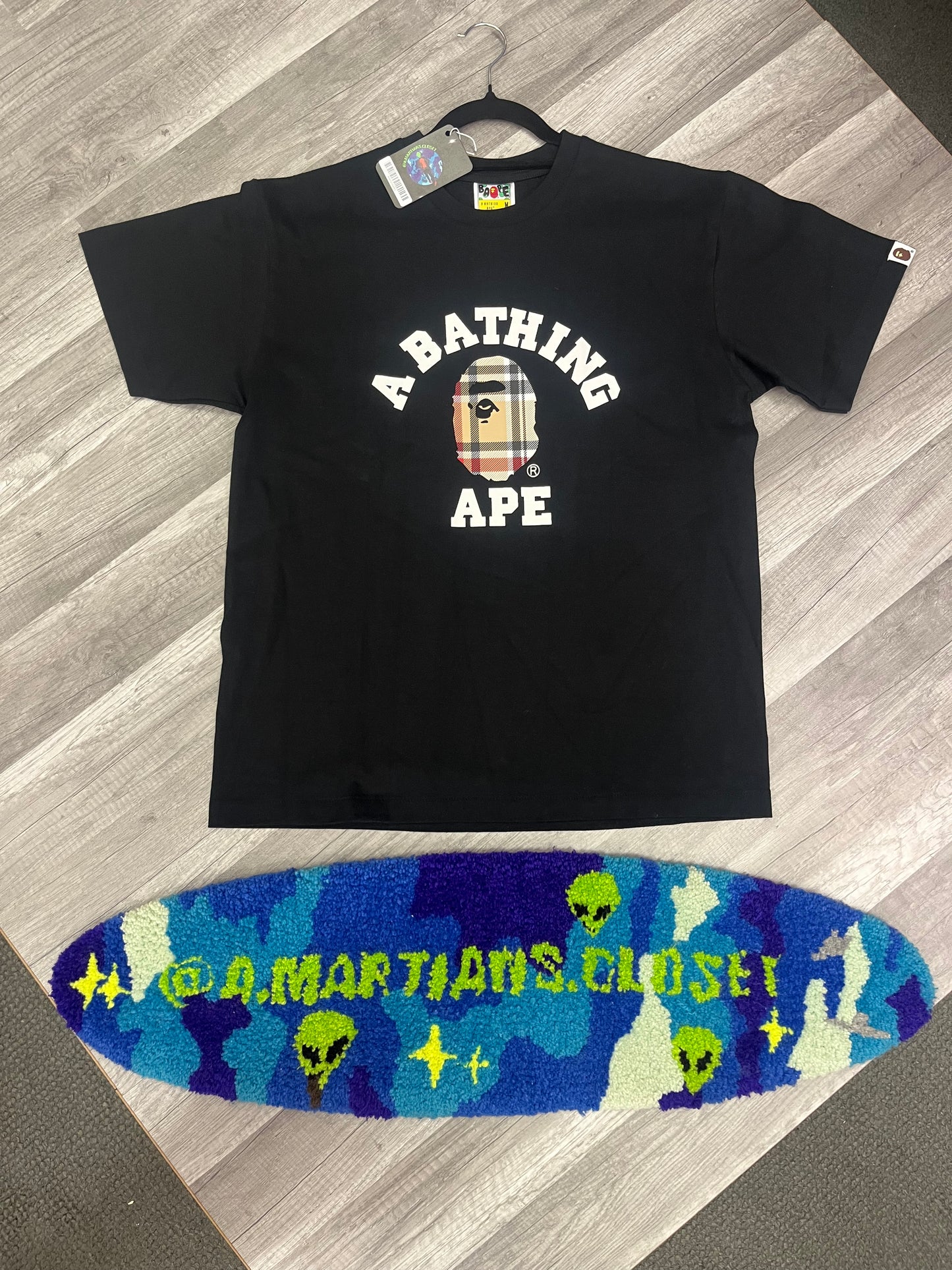 Bape Checkered College Tee