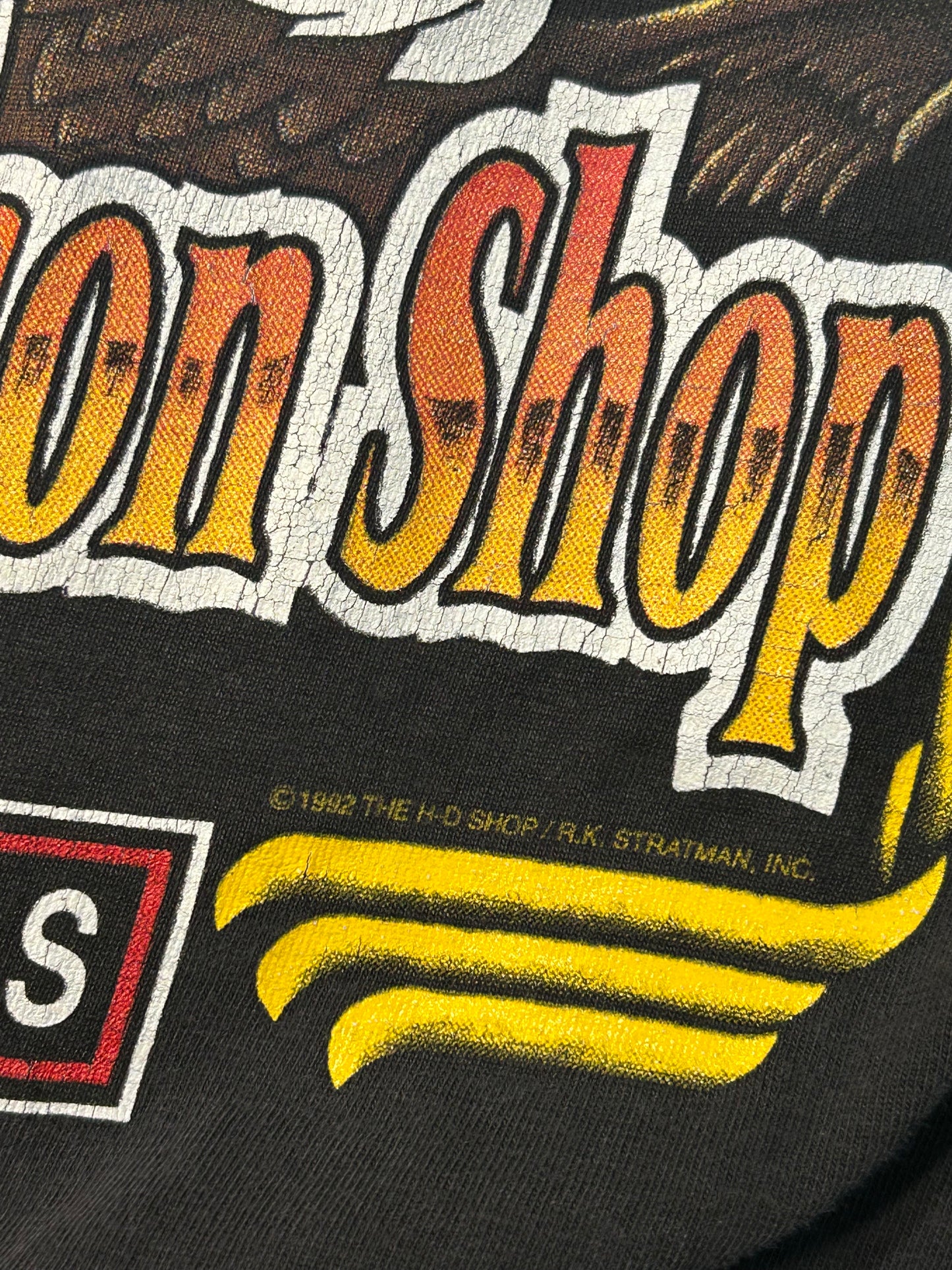 Vintage 1992 Harley Davidson Real Men Wear Black Tee