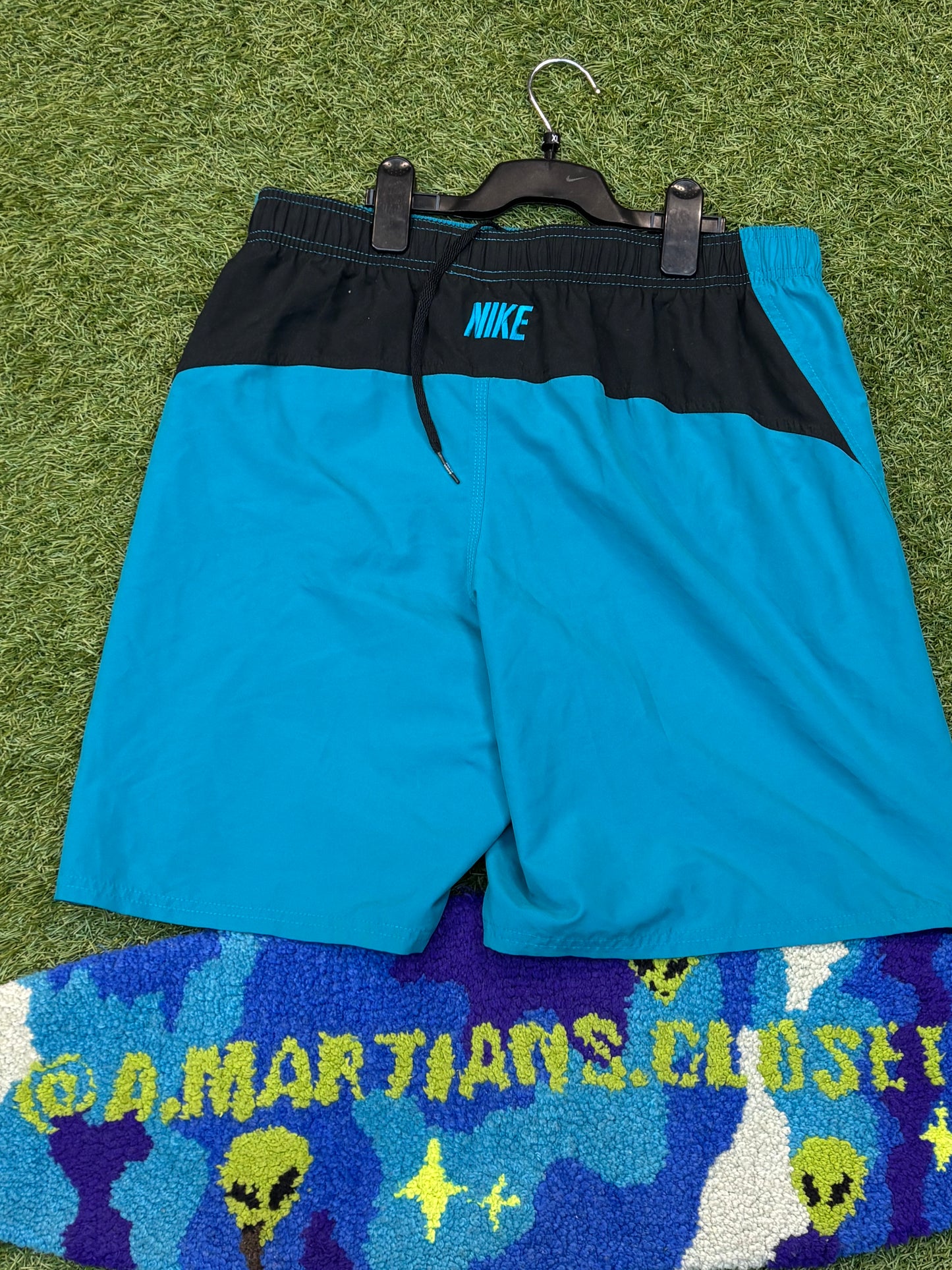 Blue Nike Logo Shorts