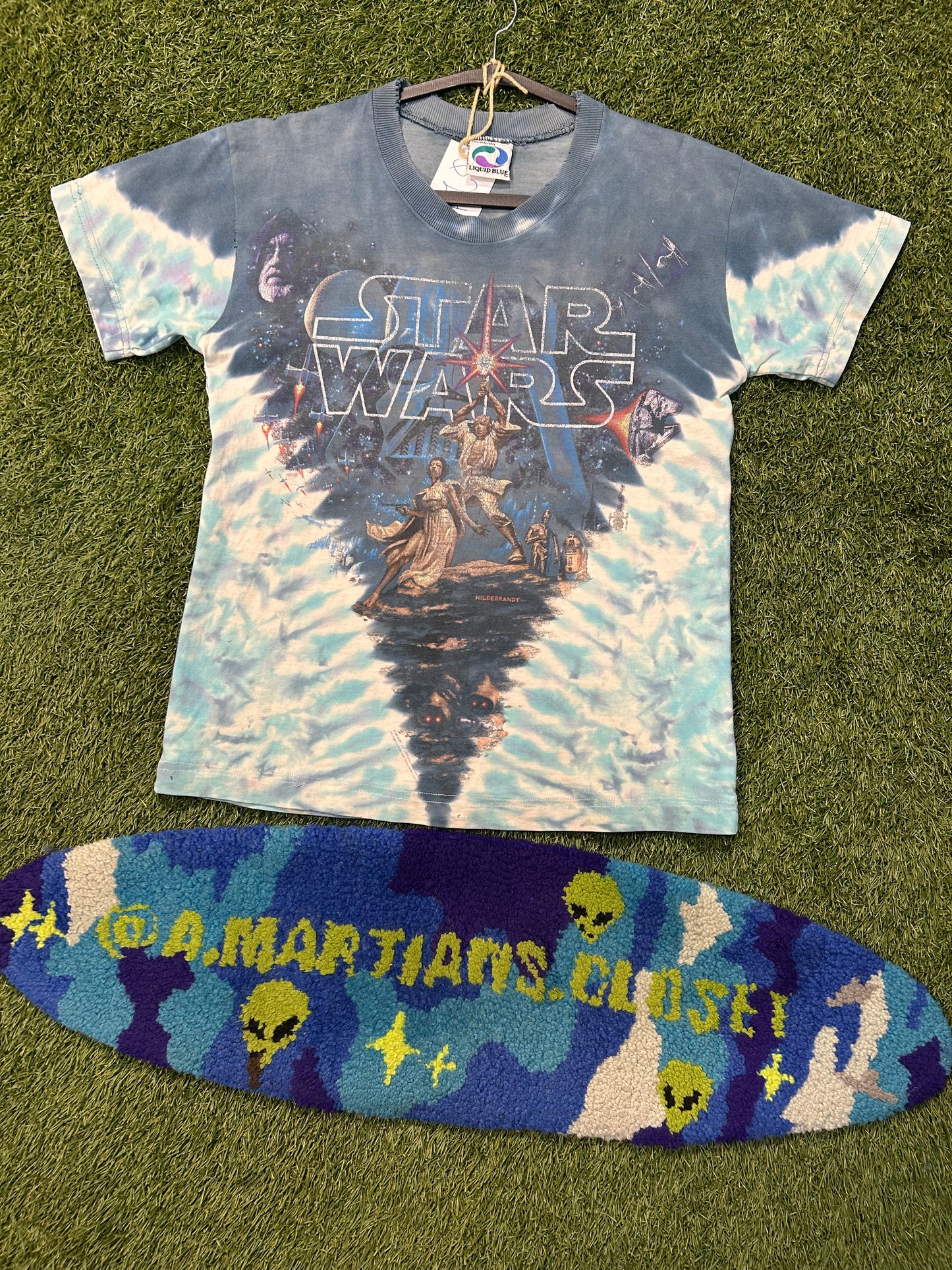 Vintage 1997 Star Wars Liquid Blue AOP Tee