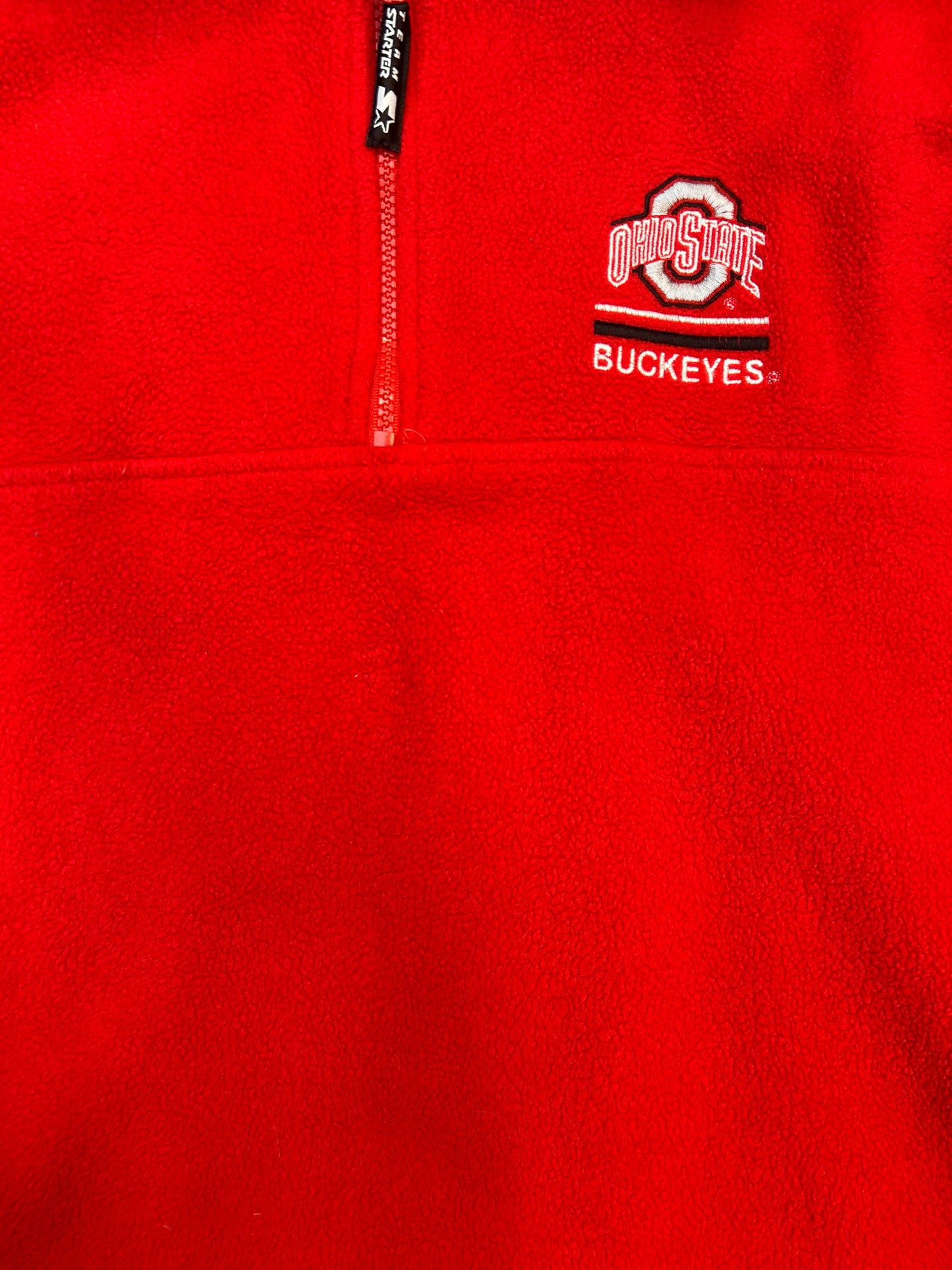 Vintage Starter Ohio State Buckeye QuarterZip W/Pockets