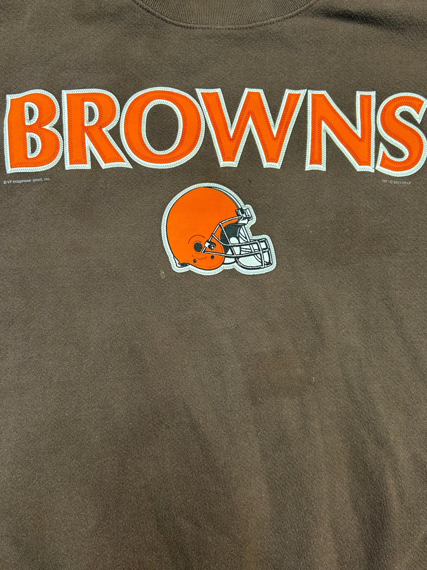 2001 Lee Sports Cleveland Browns NFL Crewneck