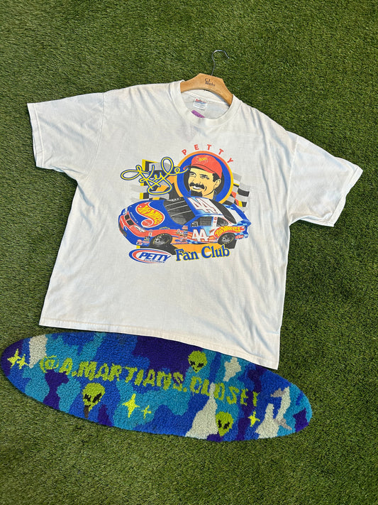 Vintage 90s Kyle Petty Hotwheels #44 Fan Club Tee