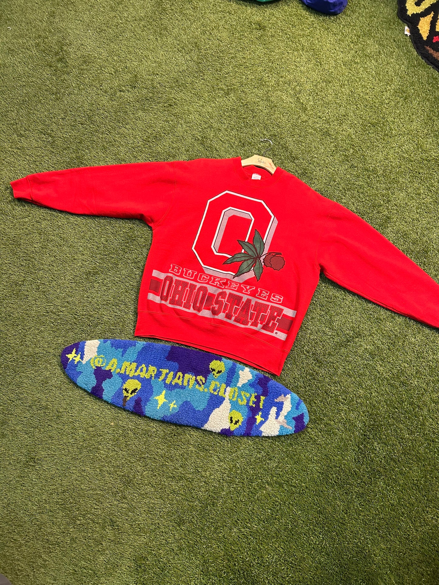 Vintage 90s Salem Ohio State Buckeyes Crewneck Front & Back Hit
