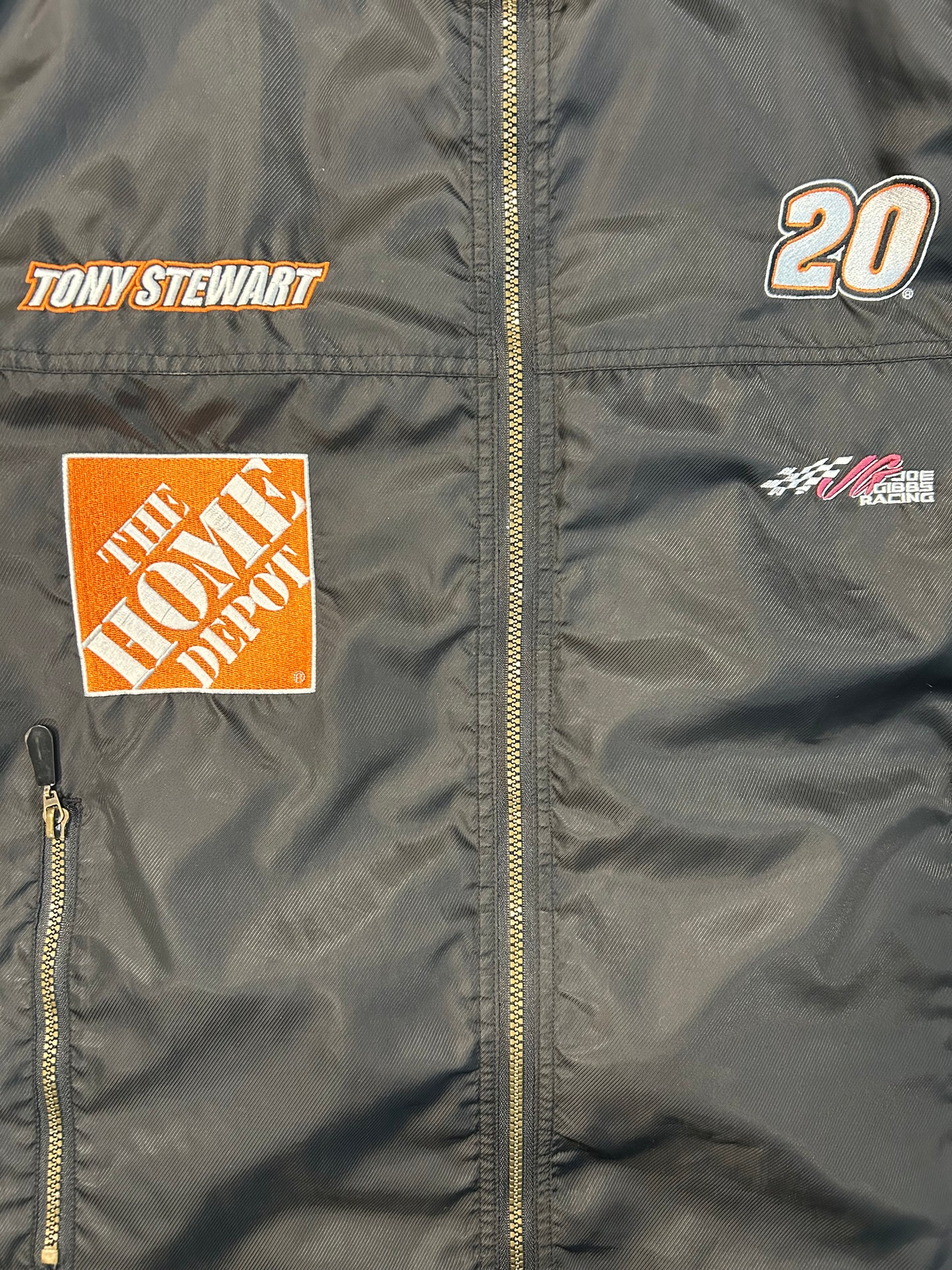 Vintage Tony Stewart The Home Depot NASCAR Windbreaker Jacket