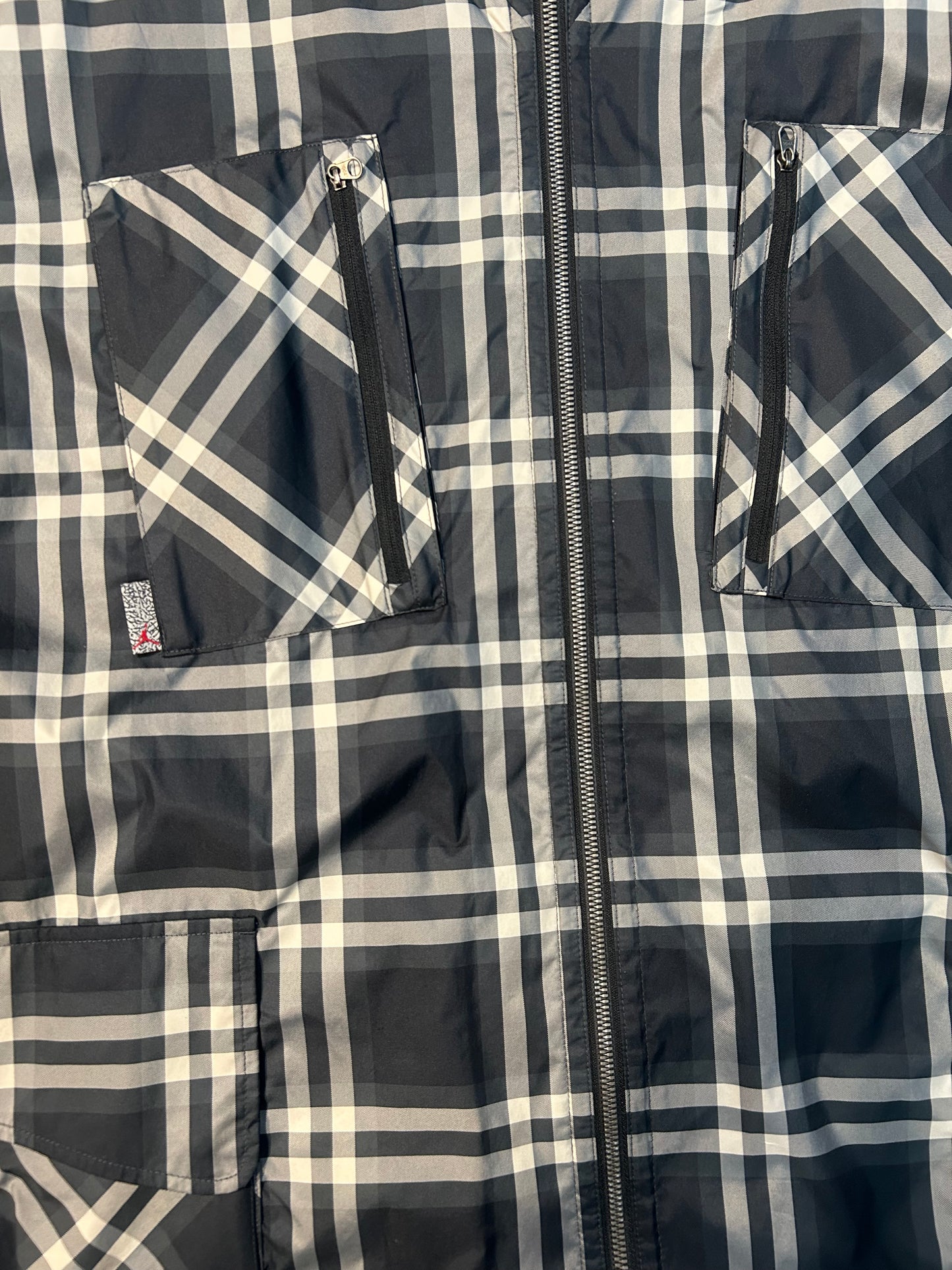 Y2K Jordan Prowler Plaid Windbreaker Jacket