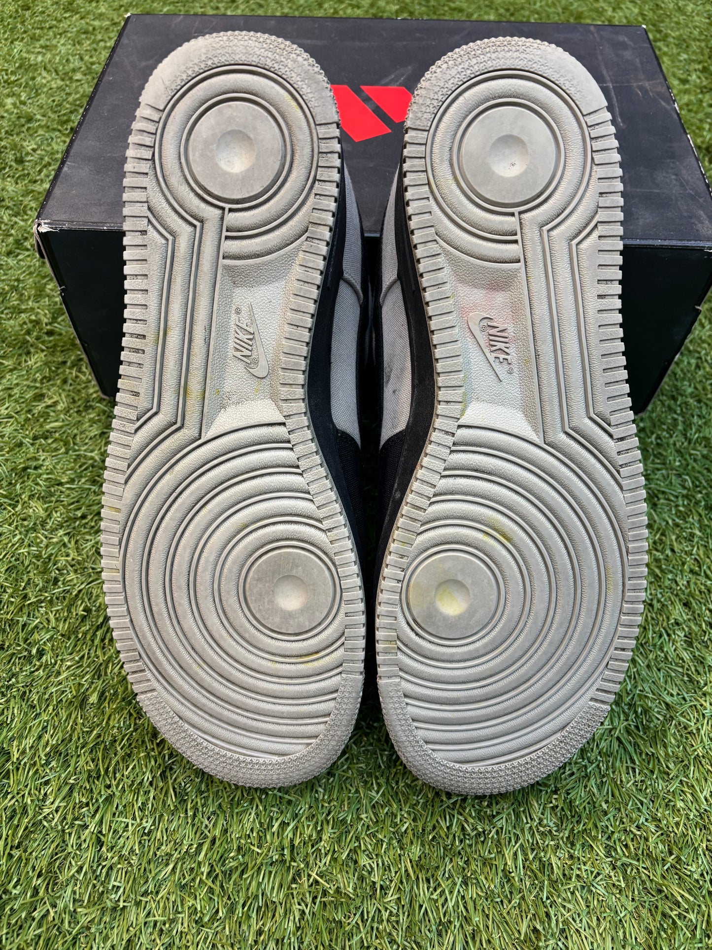 Nike Air Force One “black and grey canvas” size 12