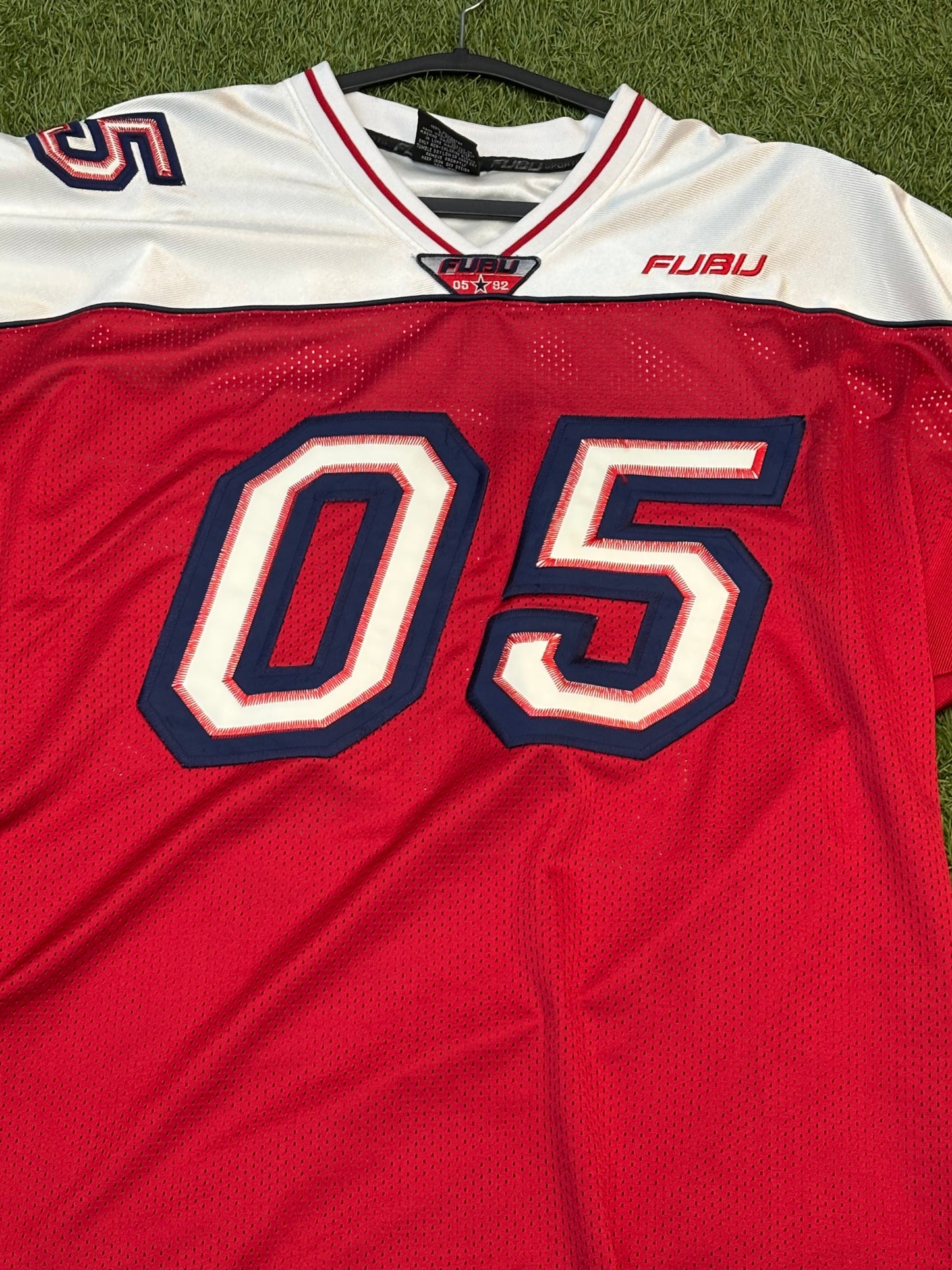 Vintage FUBU #5 Red Jersey