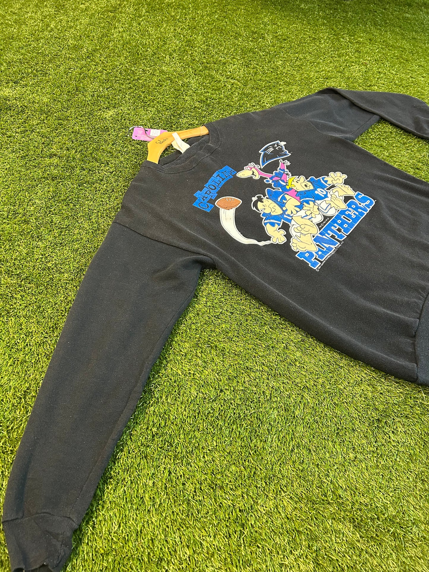 Vintage 1994 North Carolina Panthers X FlintStones Crewneck