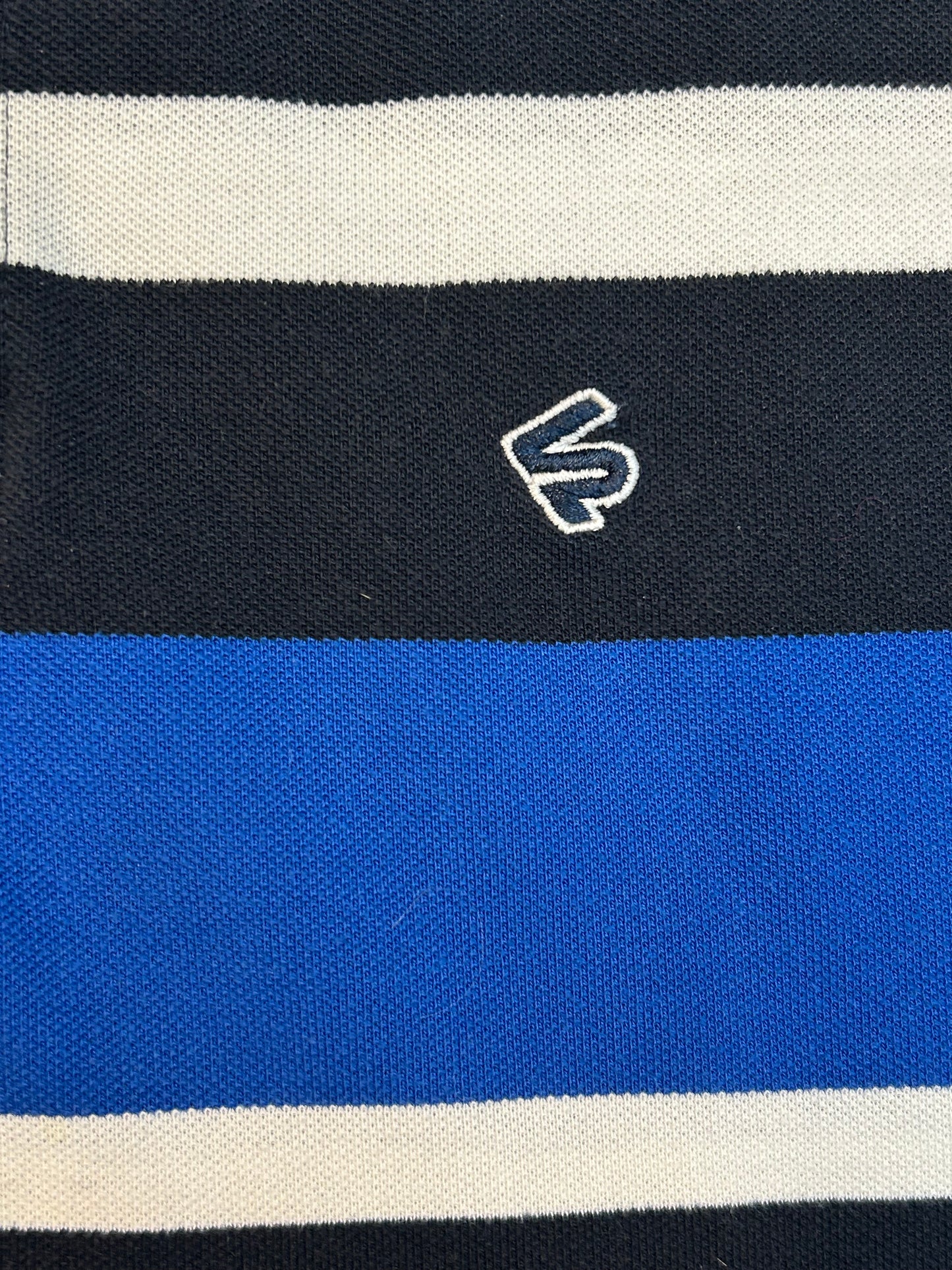 Y2K South Pole Stripped Collard Shirt