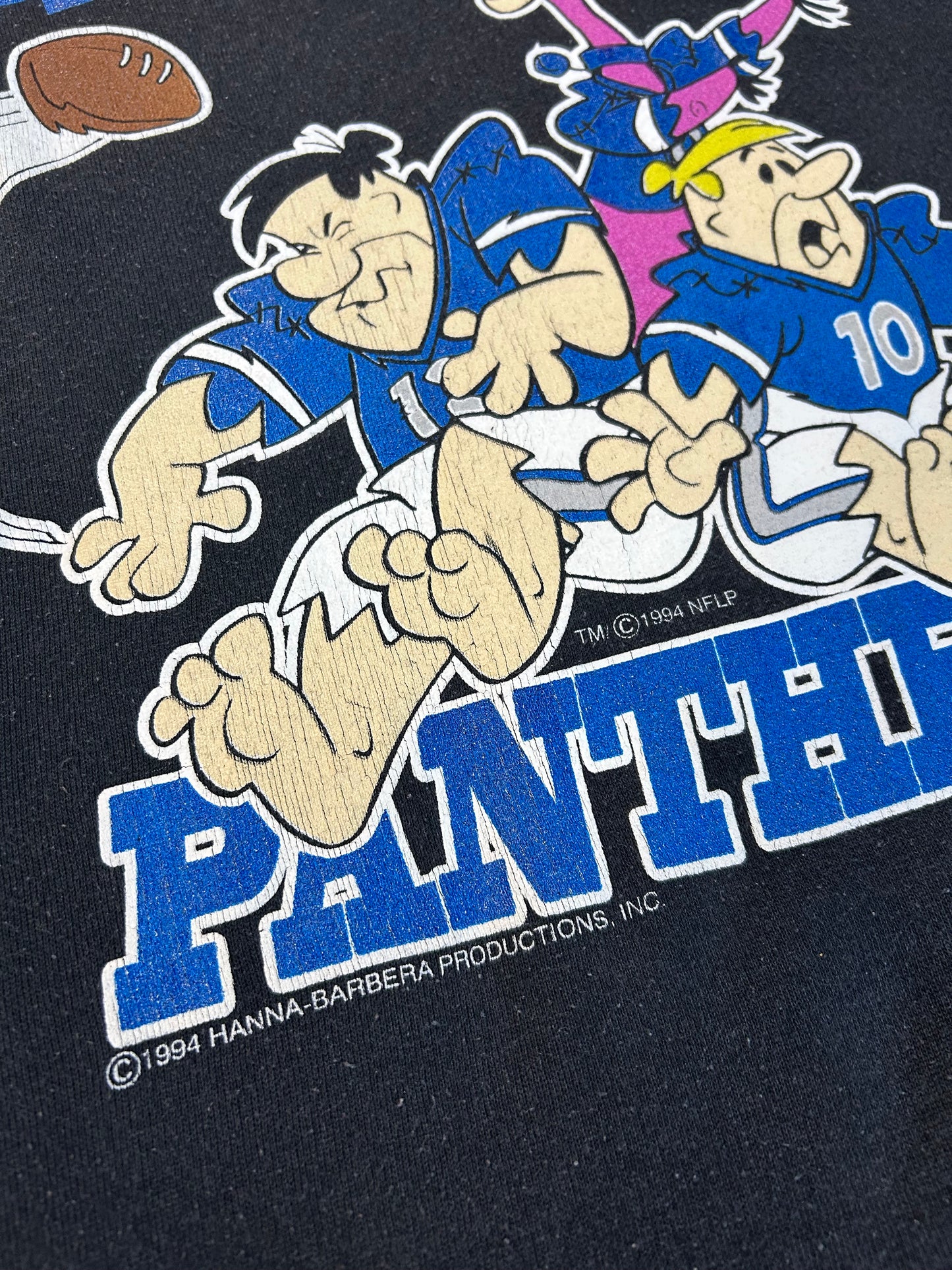 Vintage 1994 North Carolina Panthers X FlintStones Crewneck