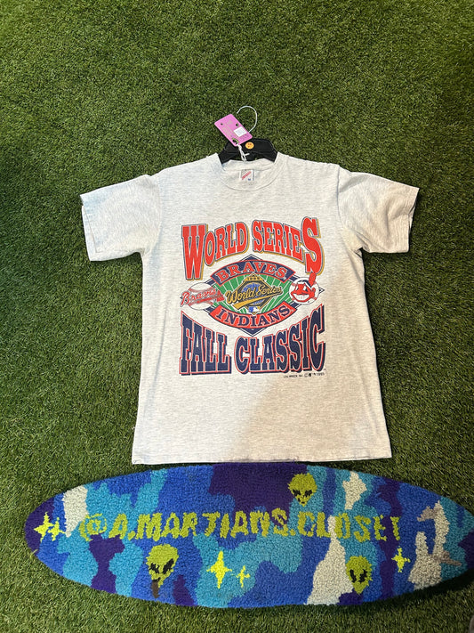 Vintage 1995 Brave Vs Indians World Series tee