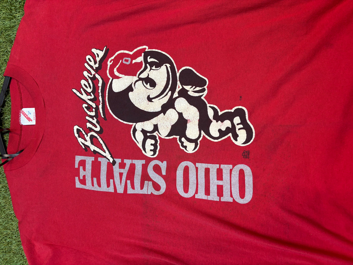 Vintage Jerzees 1990 Brutus the Buckeye Graphic Tee
