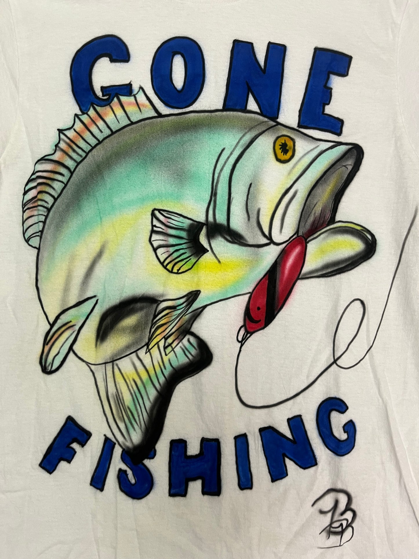 Retro Style Gone Fishing Tee