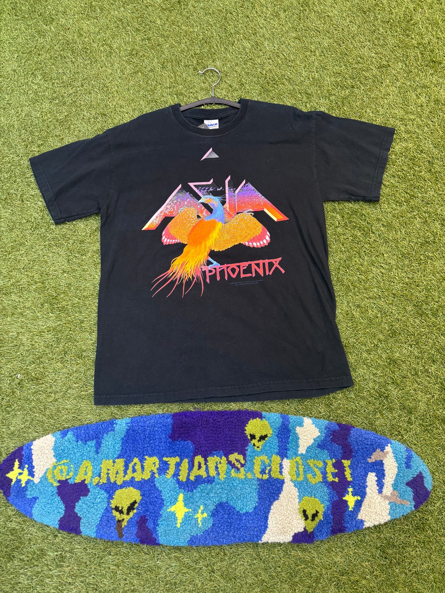 Vintage Phoenix Artwork Band Asia’s 2008 Tour Tee