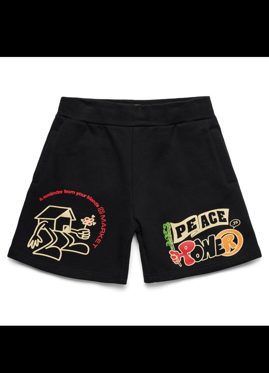 Market Peace & Power Sweatshorts