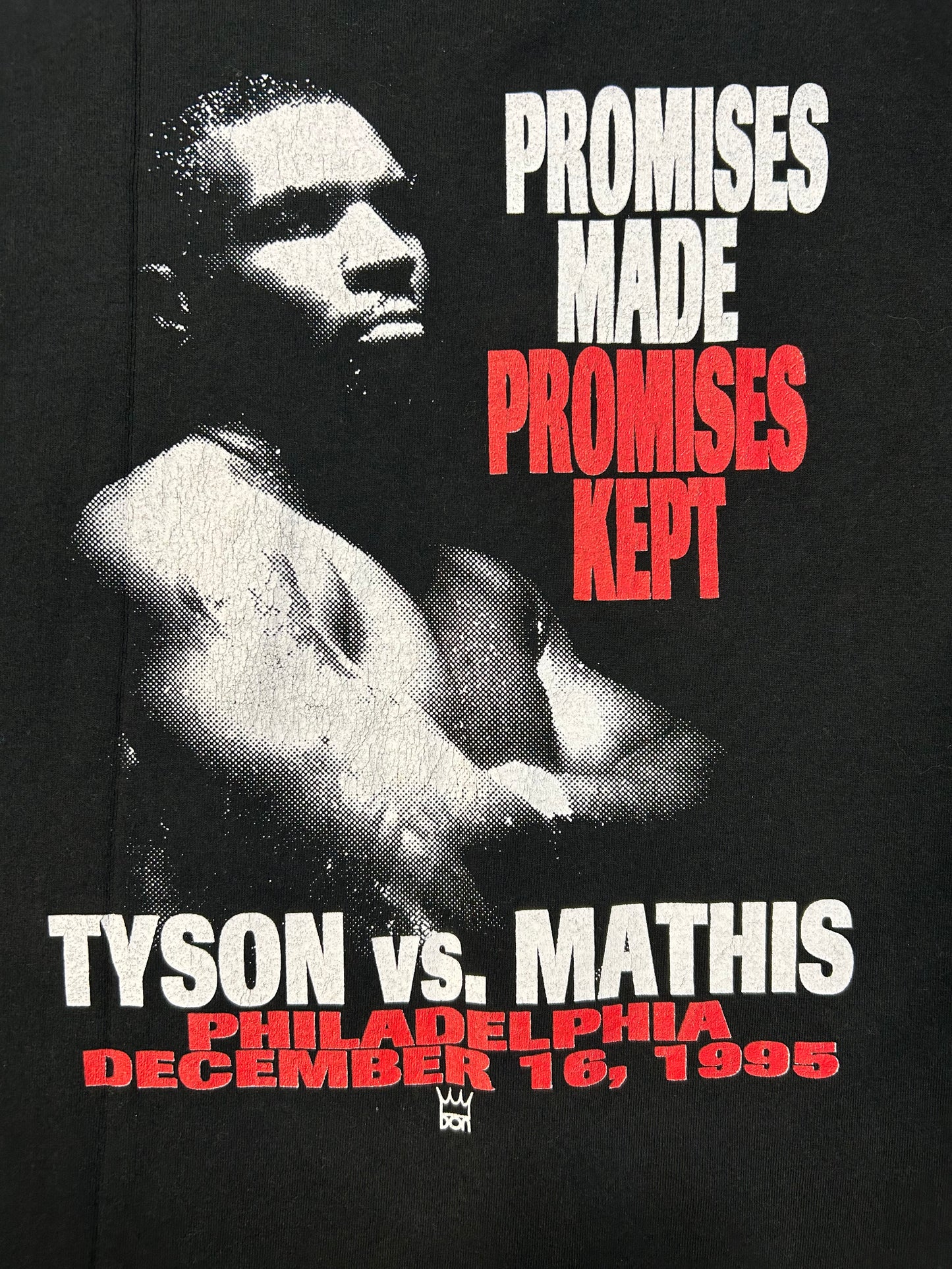 Vintage 1996 Tyson vs Mathis Boxing Tee