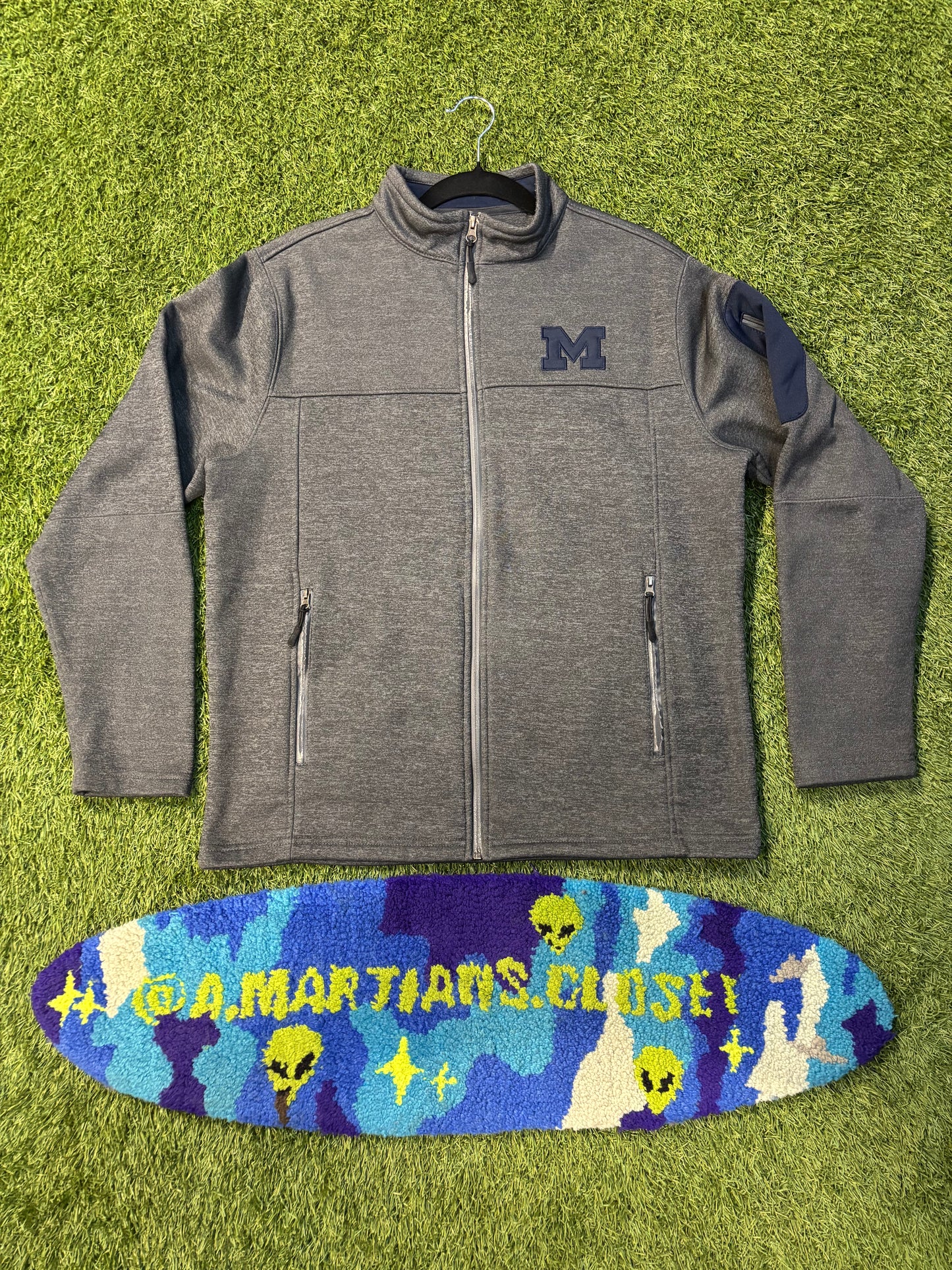 Dark Grey Michigan Colosseum Jacket Size Medium