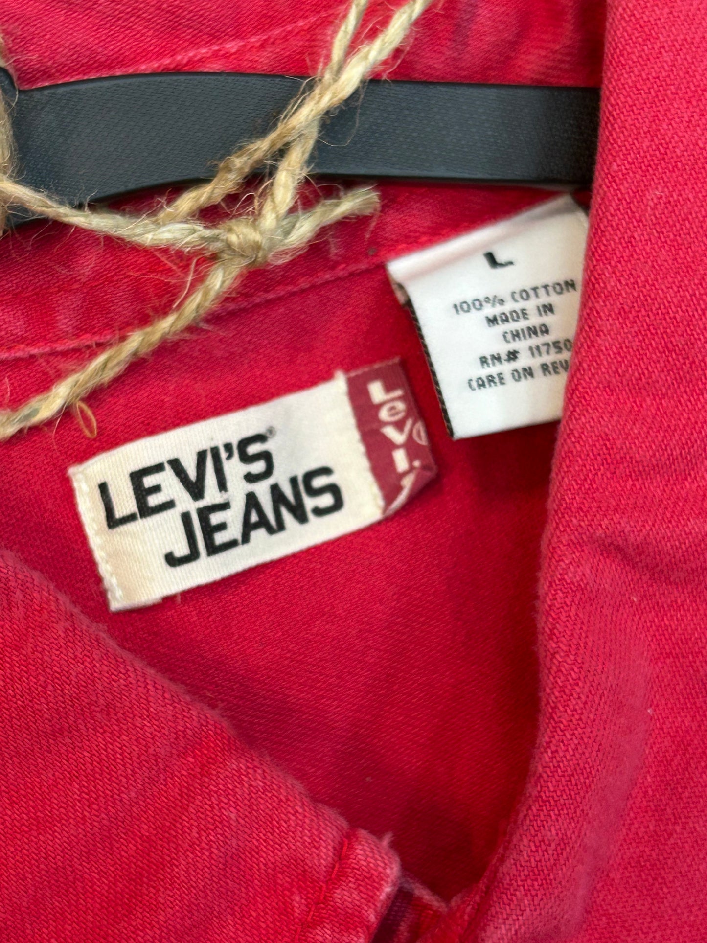 Vintage Levi’s Red Denim Button Down Shirt