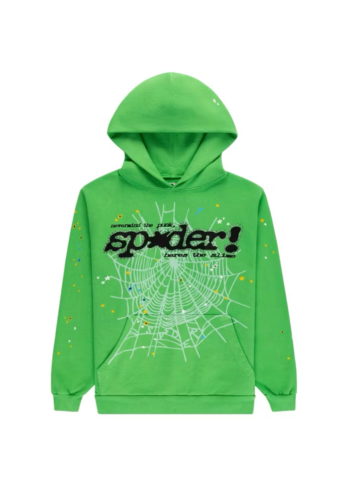 Sp5der Punk V2 Rhinestone Hoodie