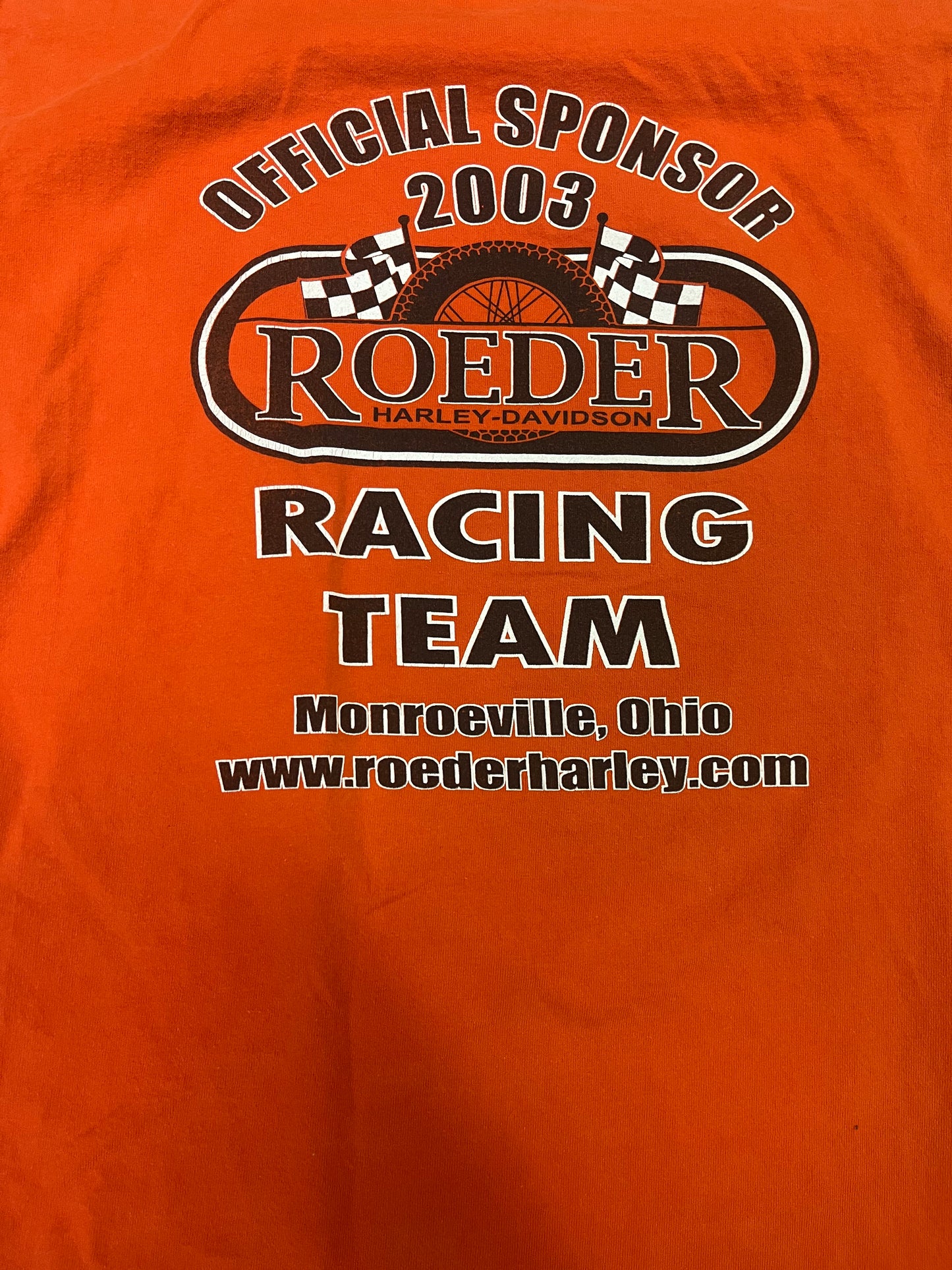 Vintage 2003 Harley Davidson Roder Club Tee