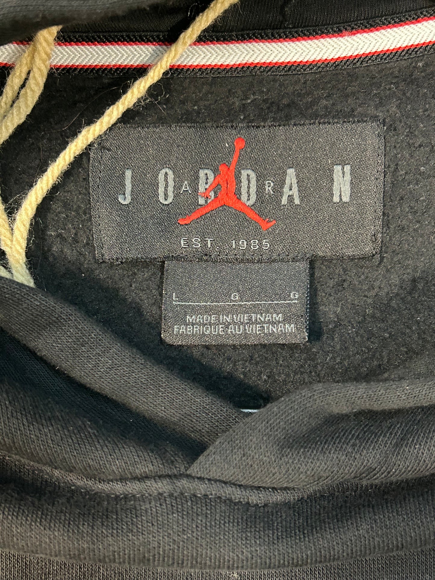 Y2K All Black Jordan Jumpman Logo Hoodie