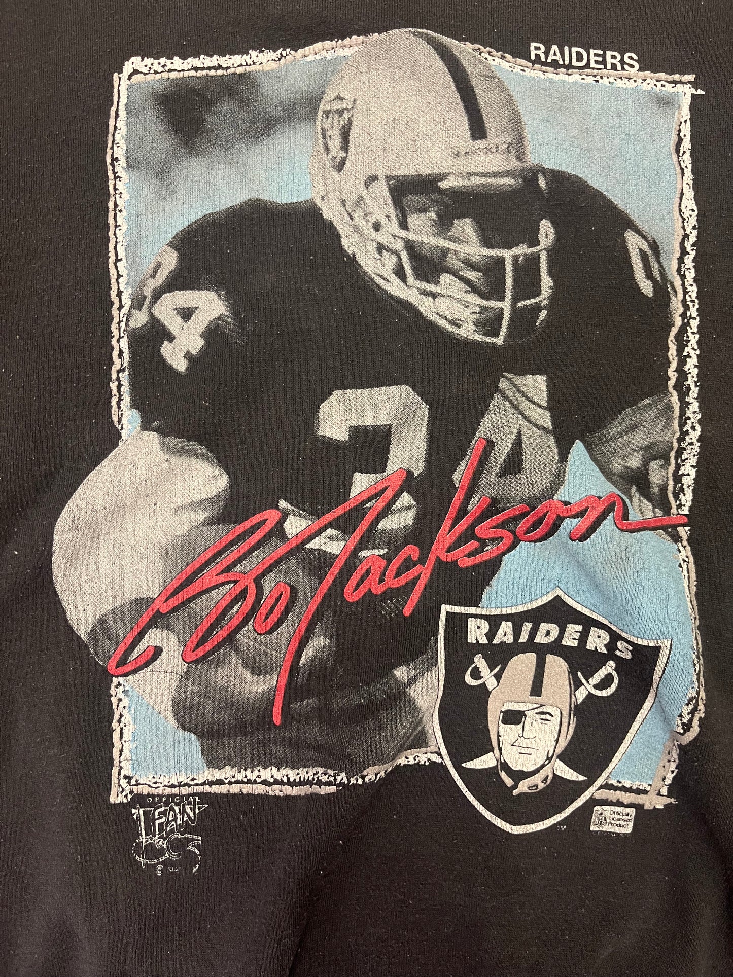 Rare Vintage 1997 Oakland Raiders Bo Jackson Crewneck