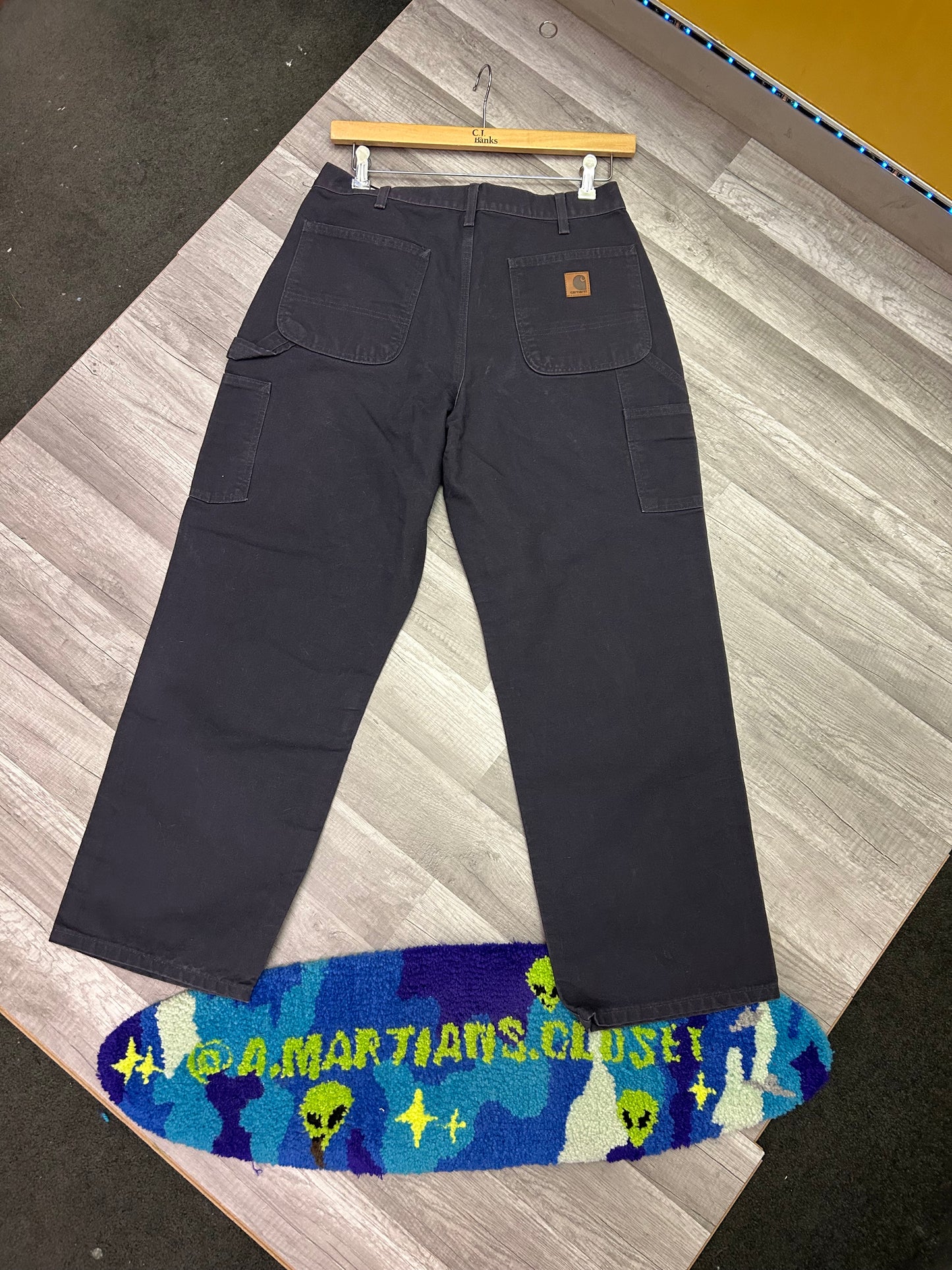 Vintage Carhartt Navy Jeans Dungaree Fit