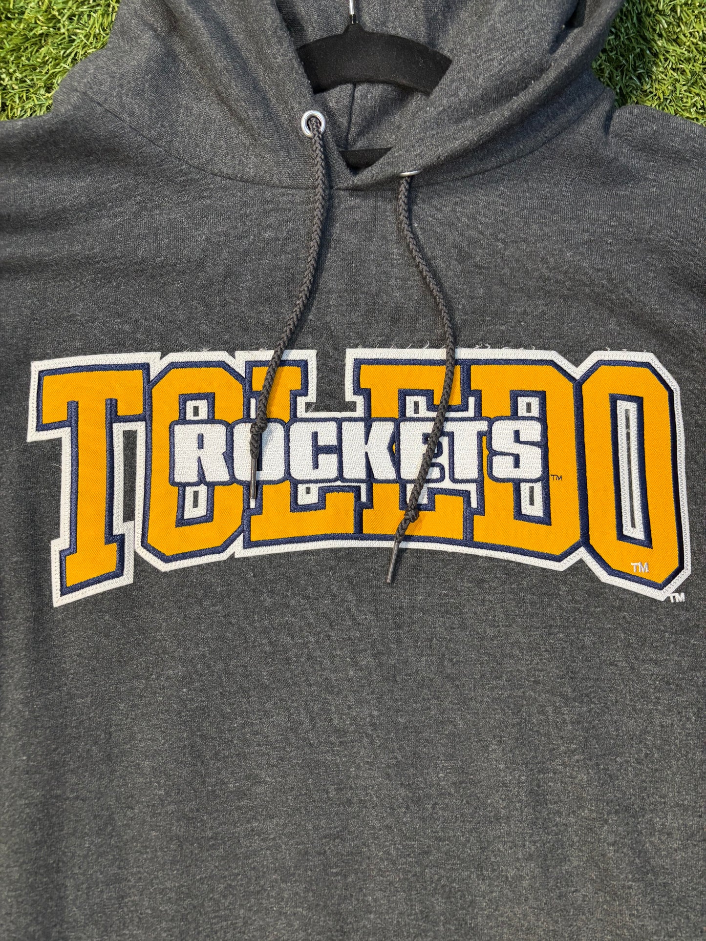 Dark Grey Toledo Rockets Champion Hoodie Size Large