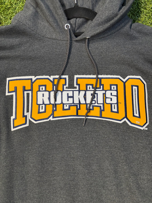 Dark Grey Toledo Rockets Champion Hoodie Size Large