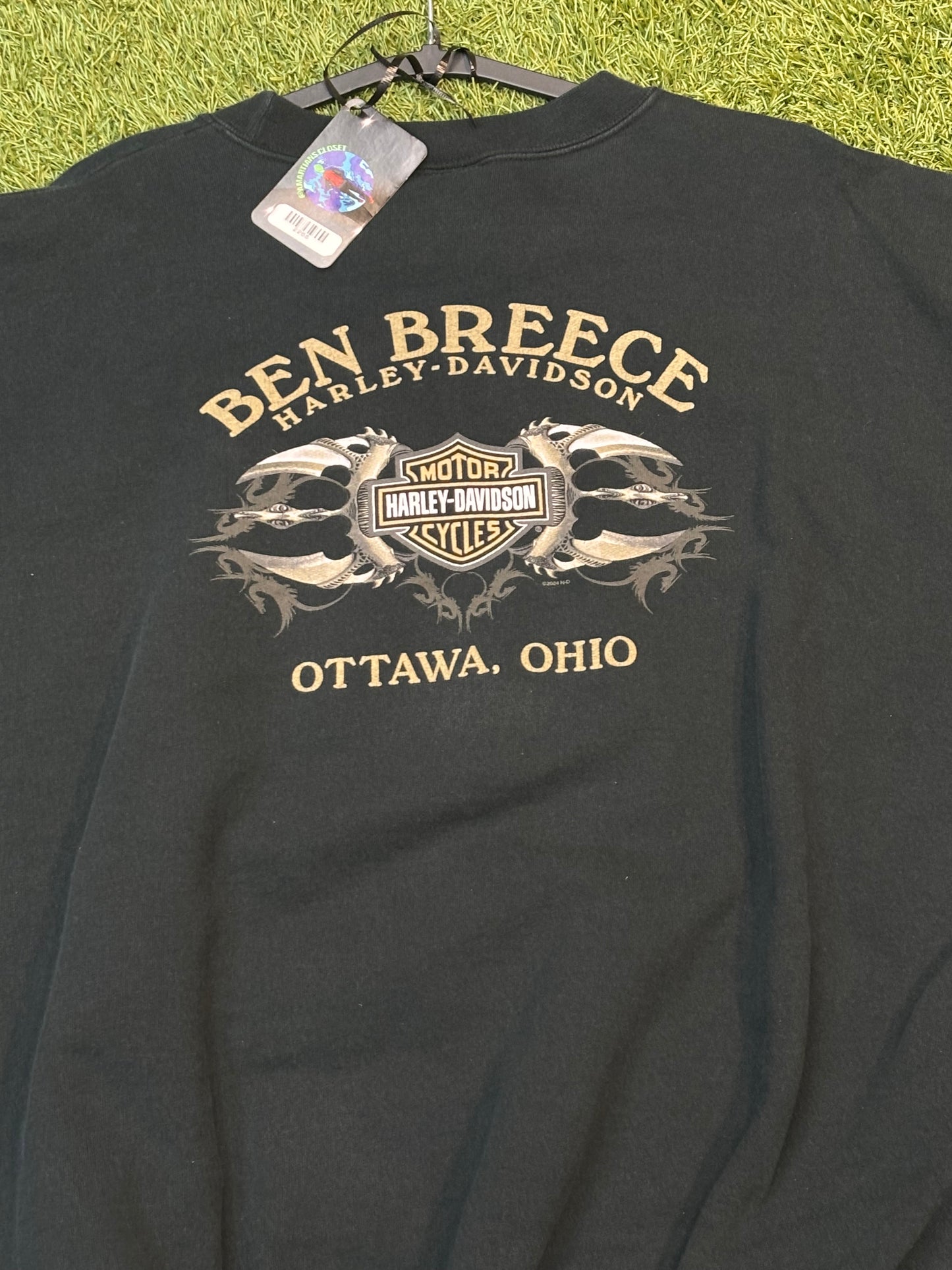 Vintage Harley Davidson Ottawa Ohio Crewneck
