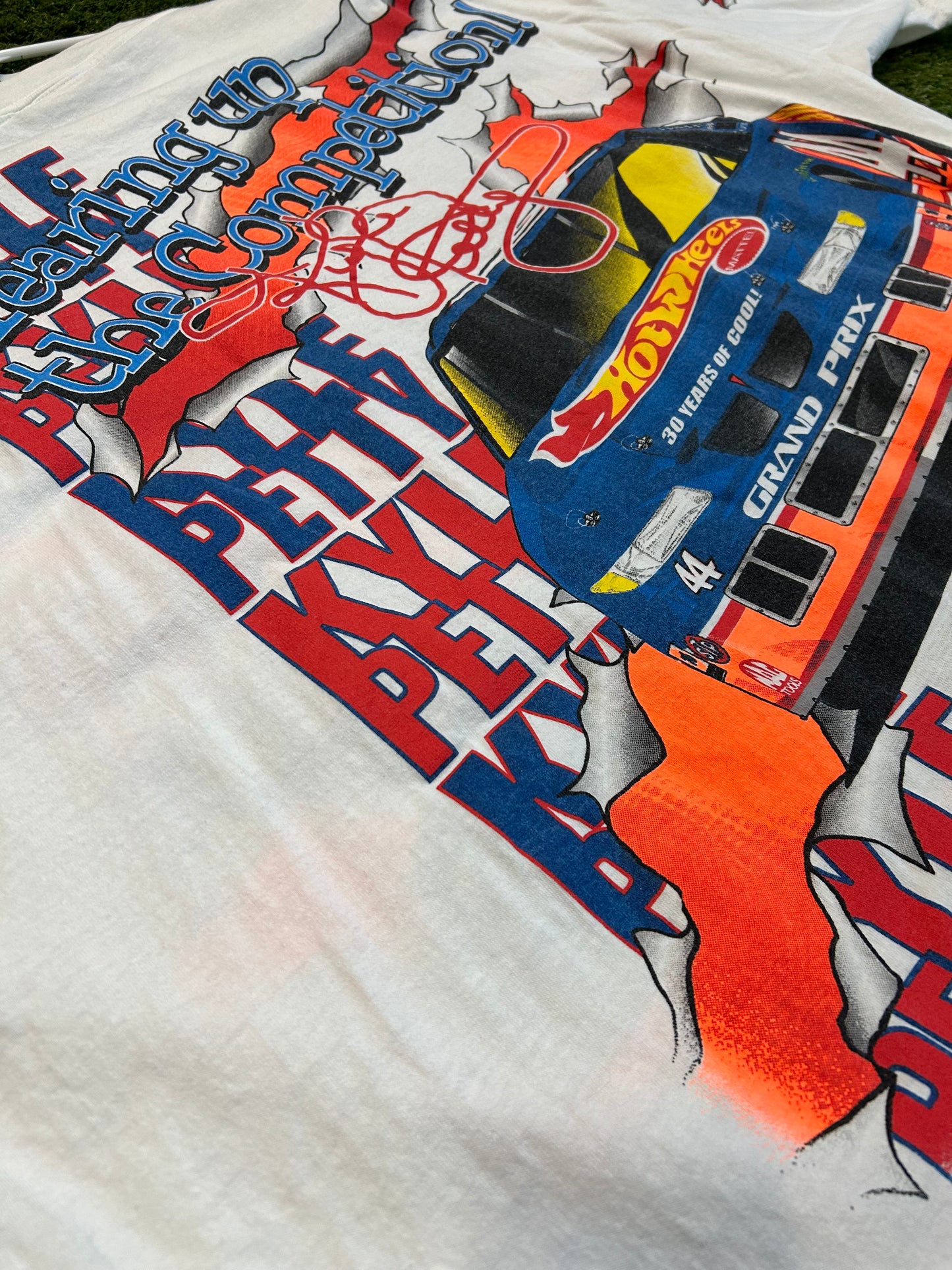 Rare Vintage 1998 Kyle Petty #44 Hot Wheels NASCAR Tee