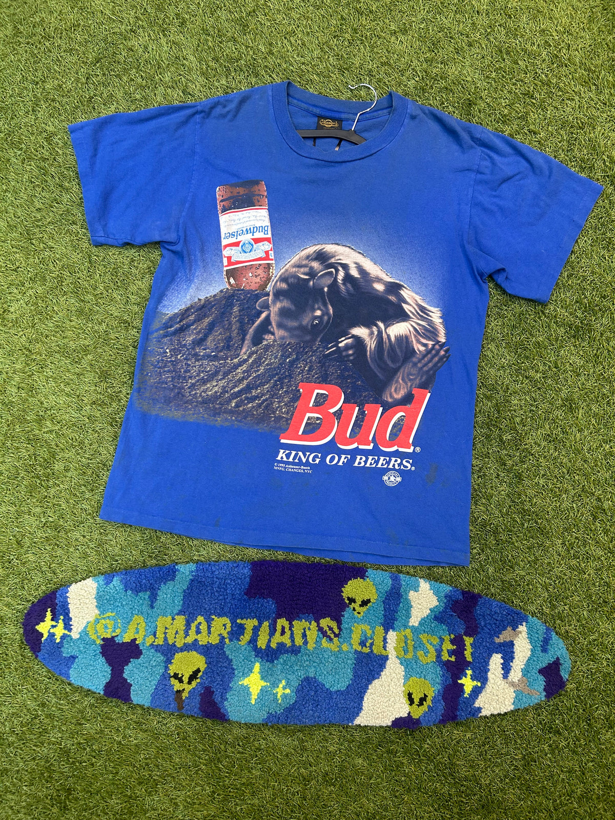 Vintage 1995 Bud Light King Of Beers Ant Eater Promo Tee