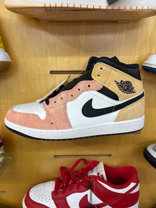 Jordan 1 mid sunburst size 10