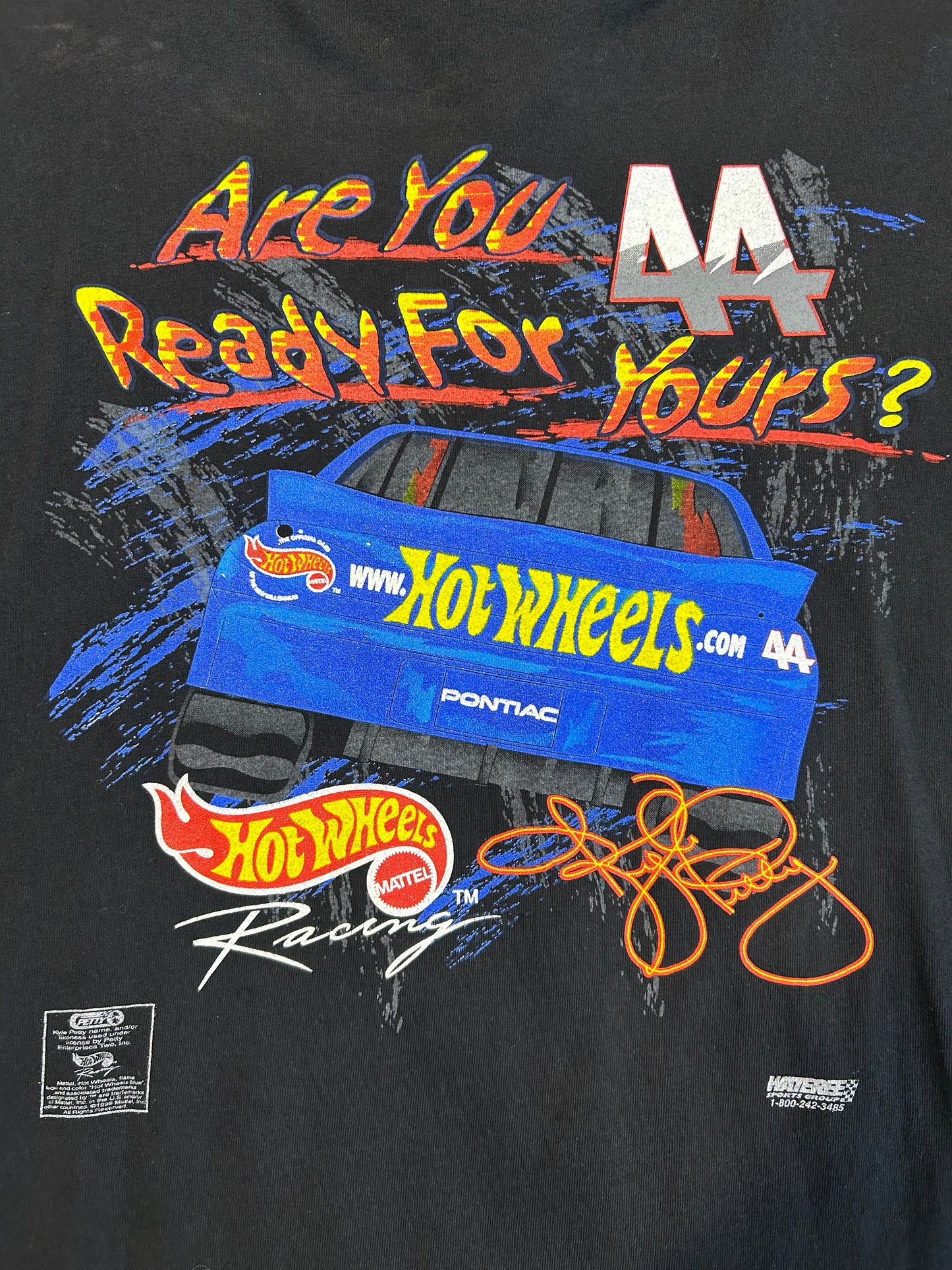 Vintage 1998 Kyle Petty Time For An Attitude Adjustment Race Tee
