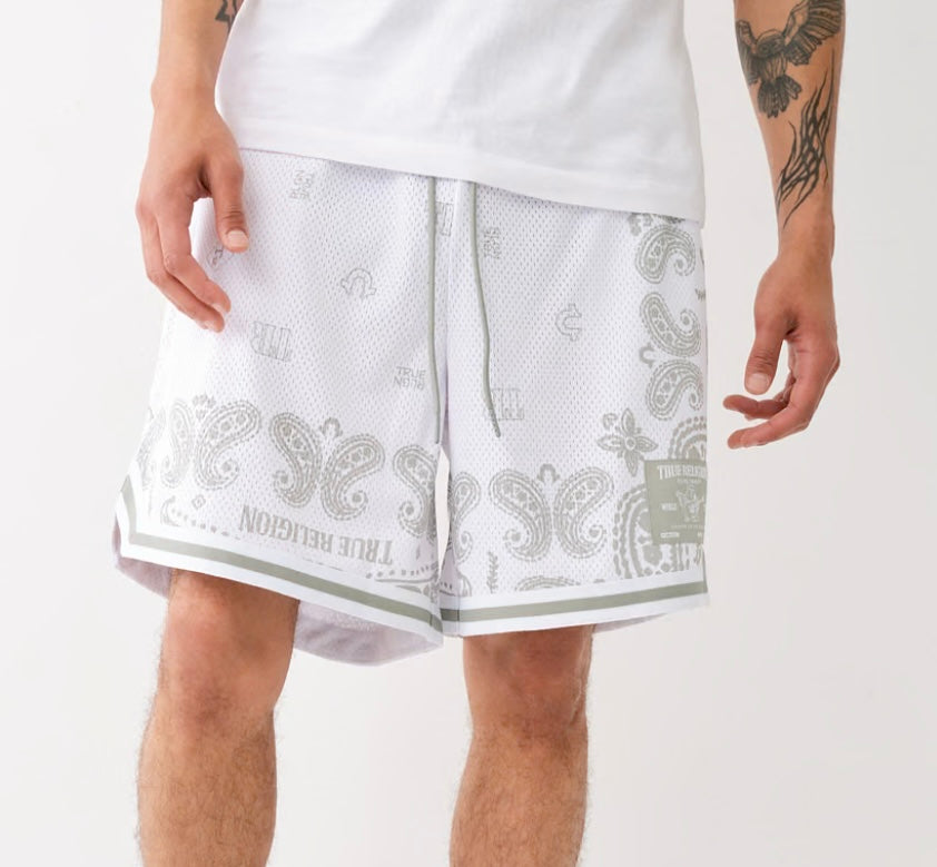 True Religion Bandana Sublimation Shorts