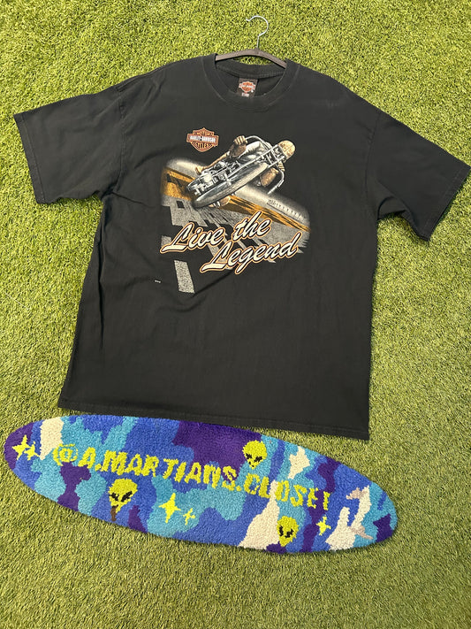 Vintage 90s Harley Davidson Cancun Mexico Live The Legend Tee