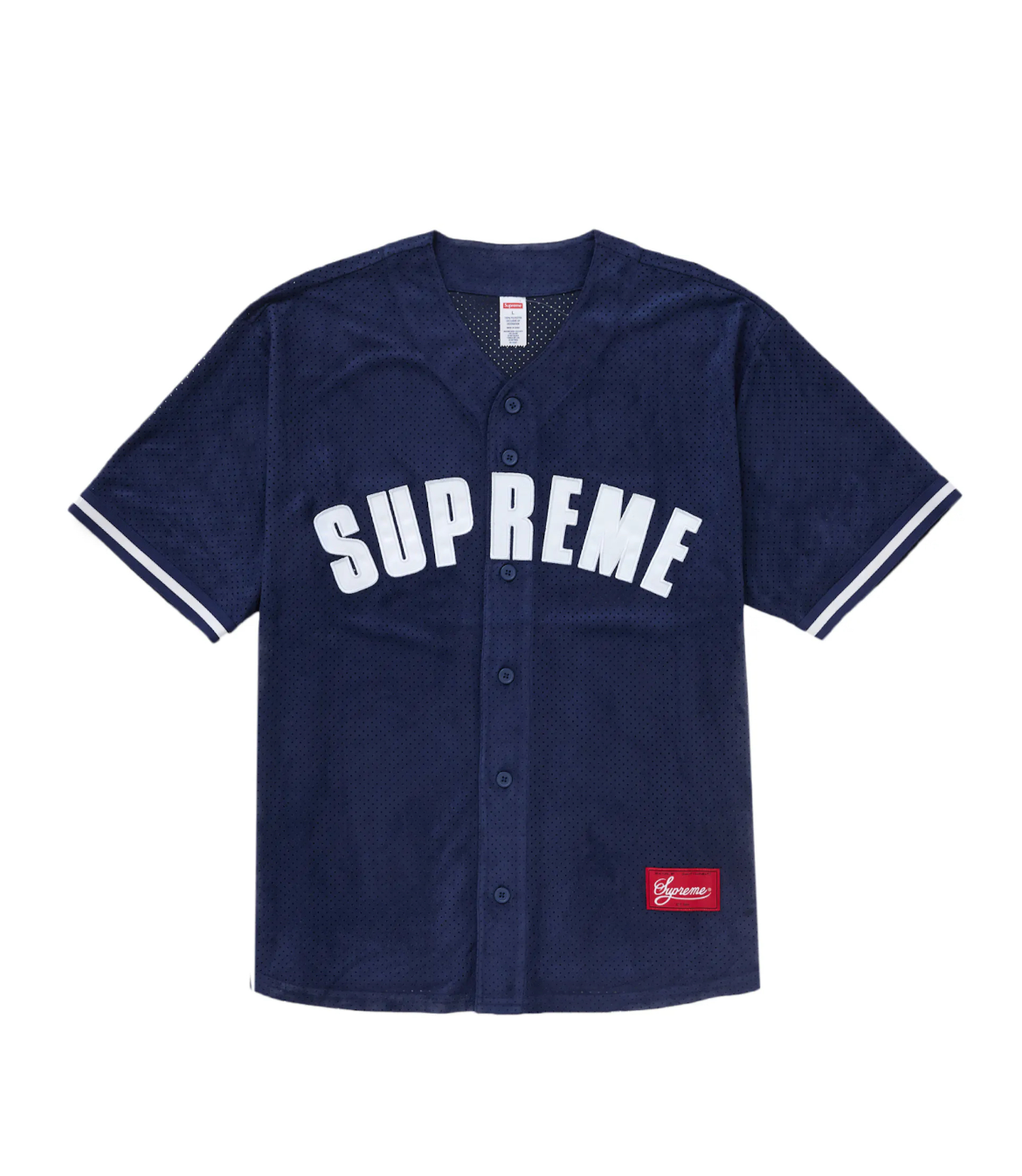 Supreme Ultra-Suede Mesh Baseball Jersey