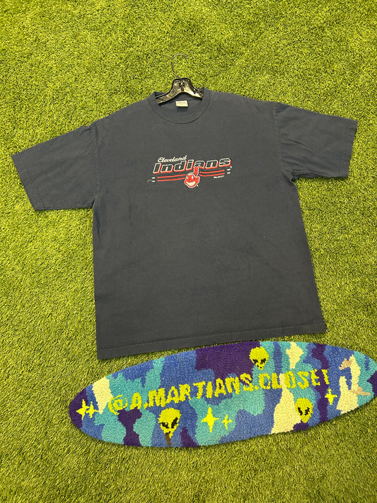 Y2K Cleveland Indians MLB Embroidered Tee
