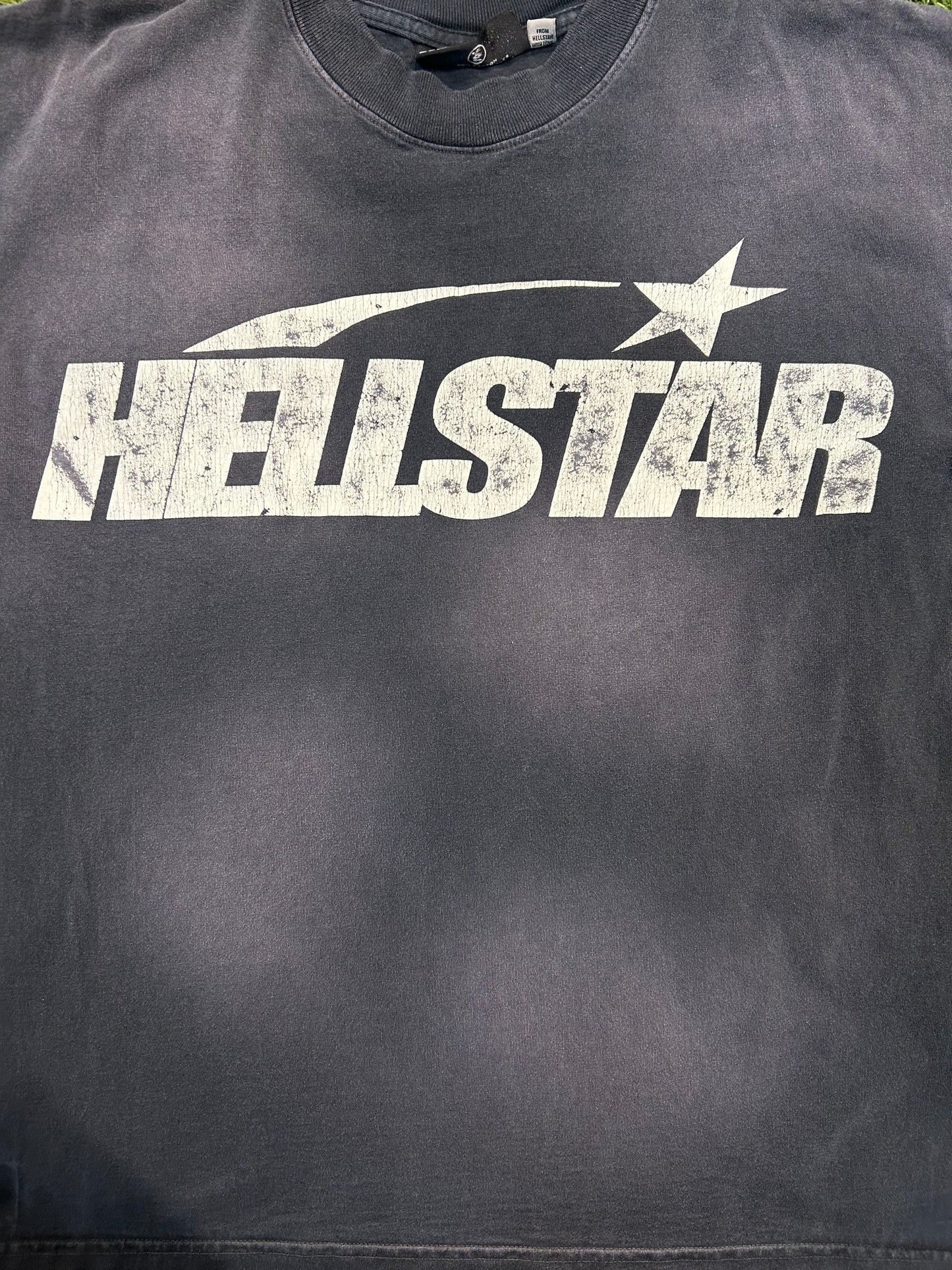 Grey Hellstar Big Logo Tee