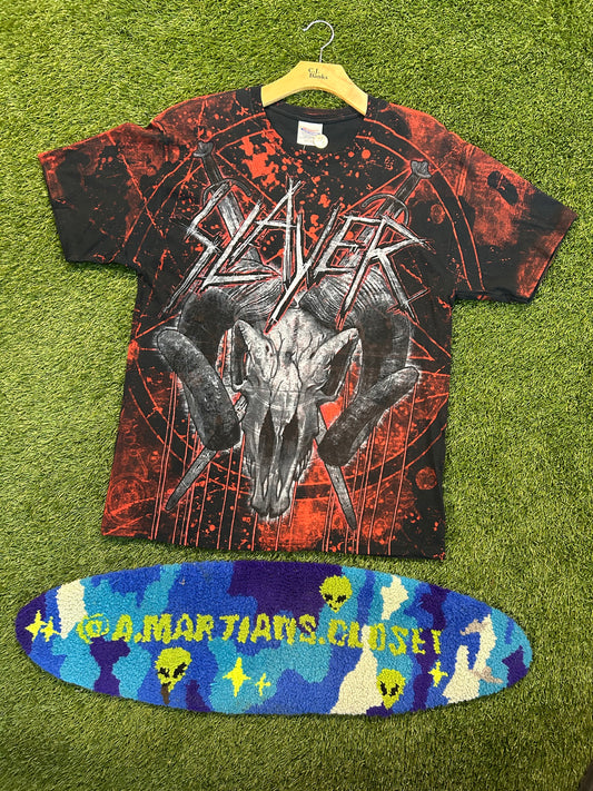 Vintage 90s Slayer Band AOP Tee